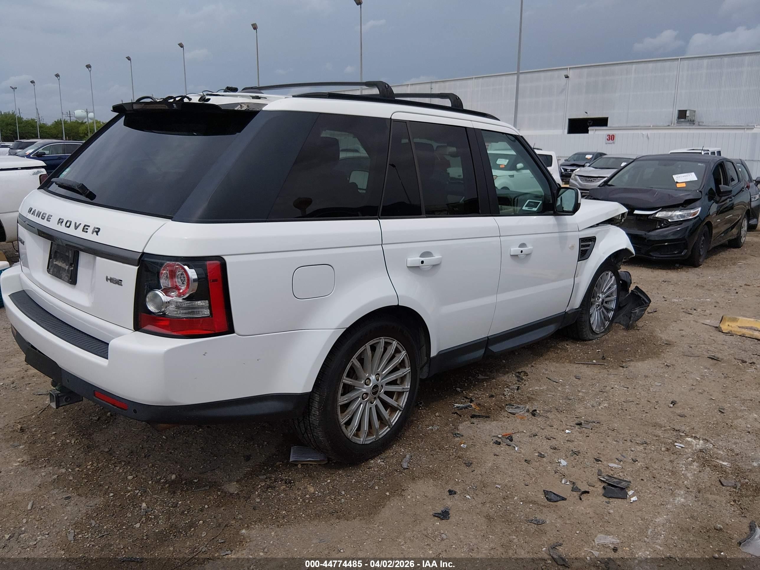 2012 Land Rover Range Rover Sport Hse White vin: SALSF2D43CA732274