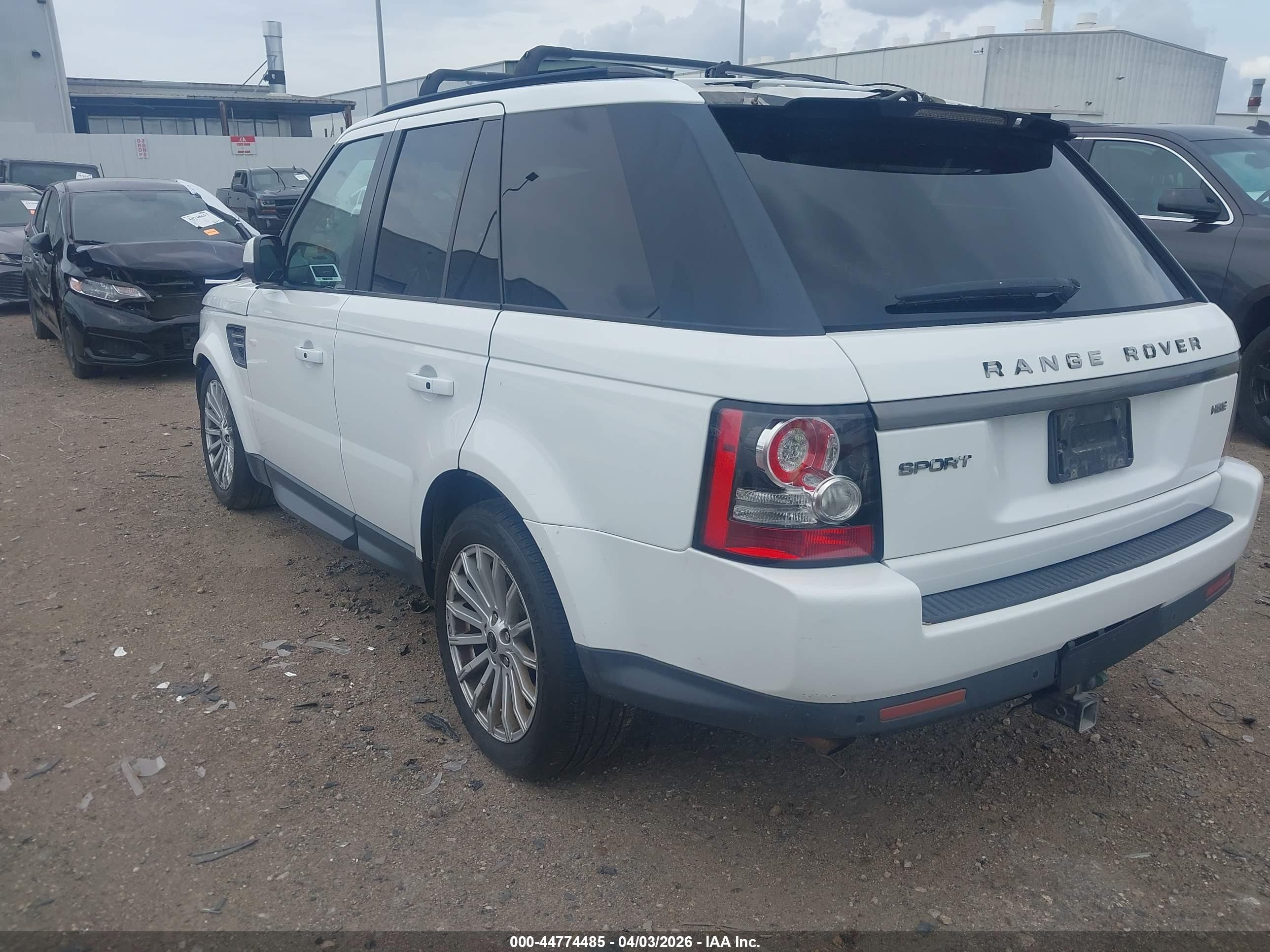 2012 Land Rover Range Rover Sport Hse White vin: SALSF2D43CA732274