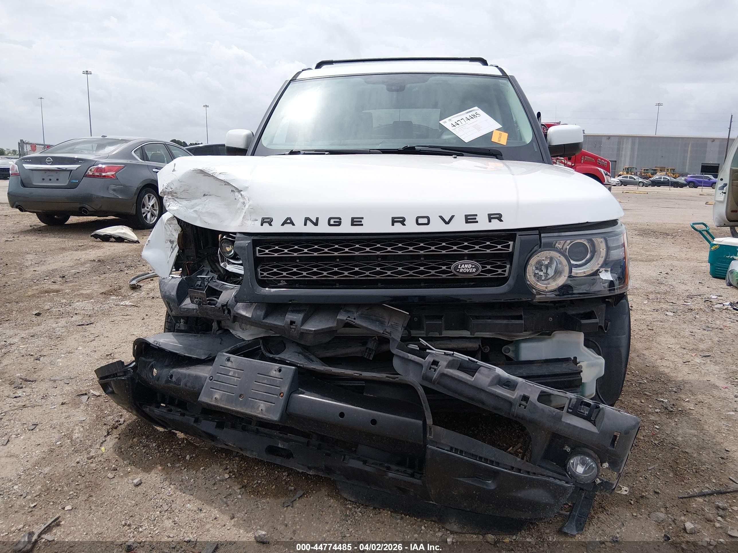 2012 Land Rover Range Rover Sport Hse White vin: SALSF2D43CA732274