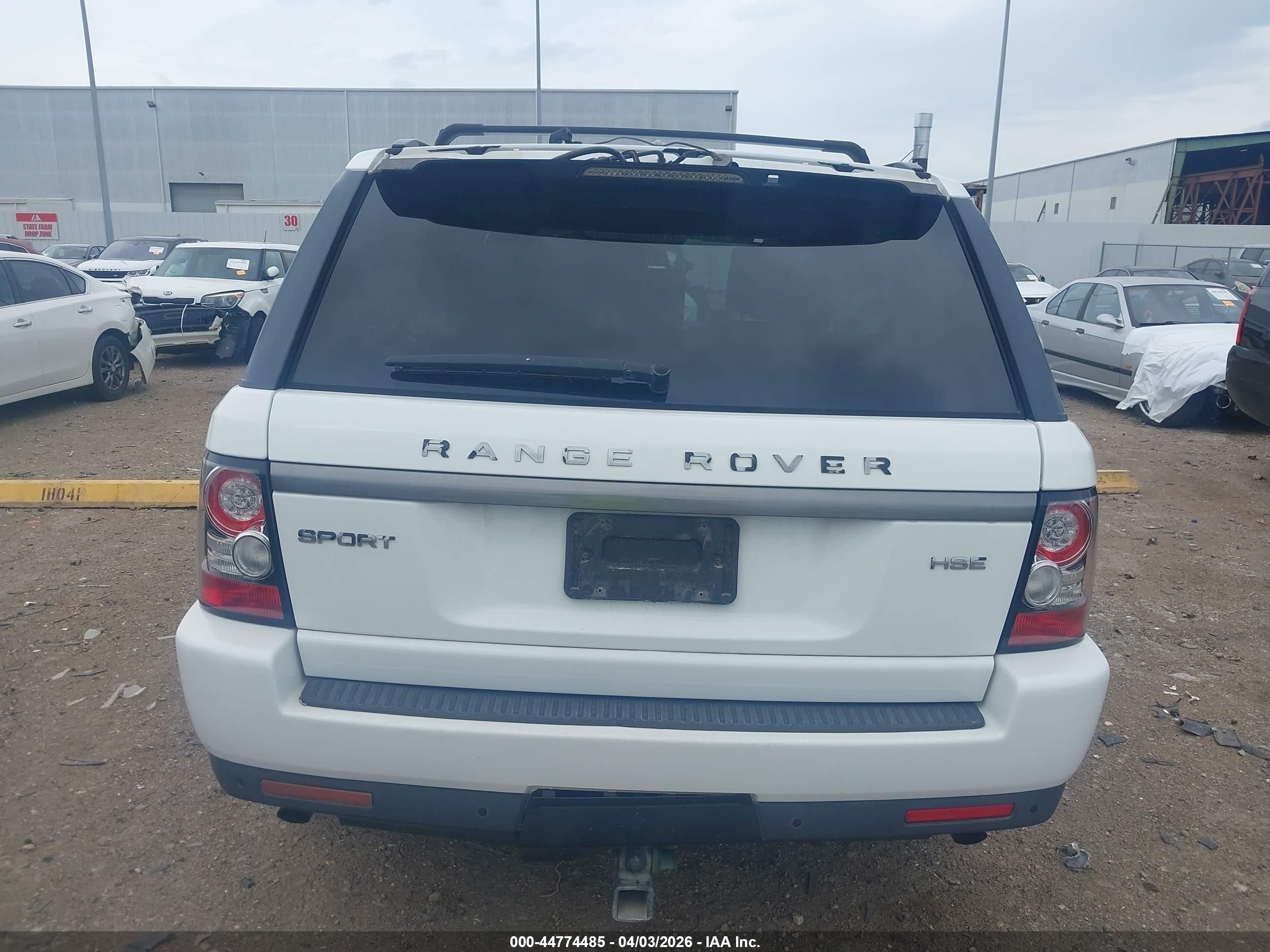 2012 Land Rover Range Rover Sport Hse White vin: SALSF2D43CA732274
