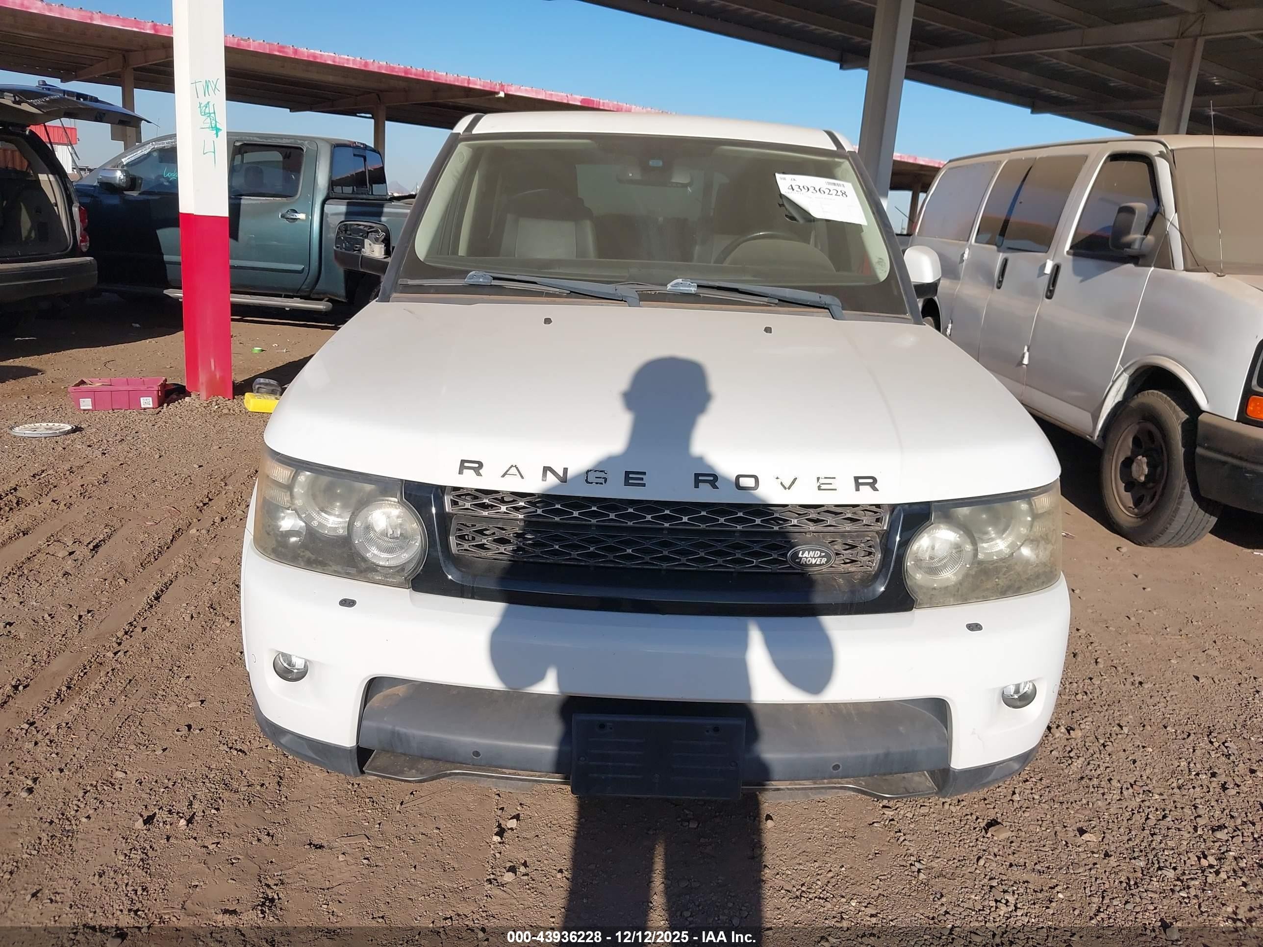 2012 Land Rover Range Rover Sport Hse White vin: SALSF2D43CA757434