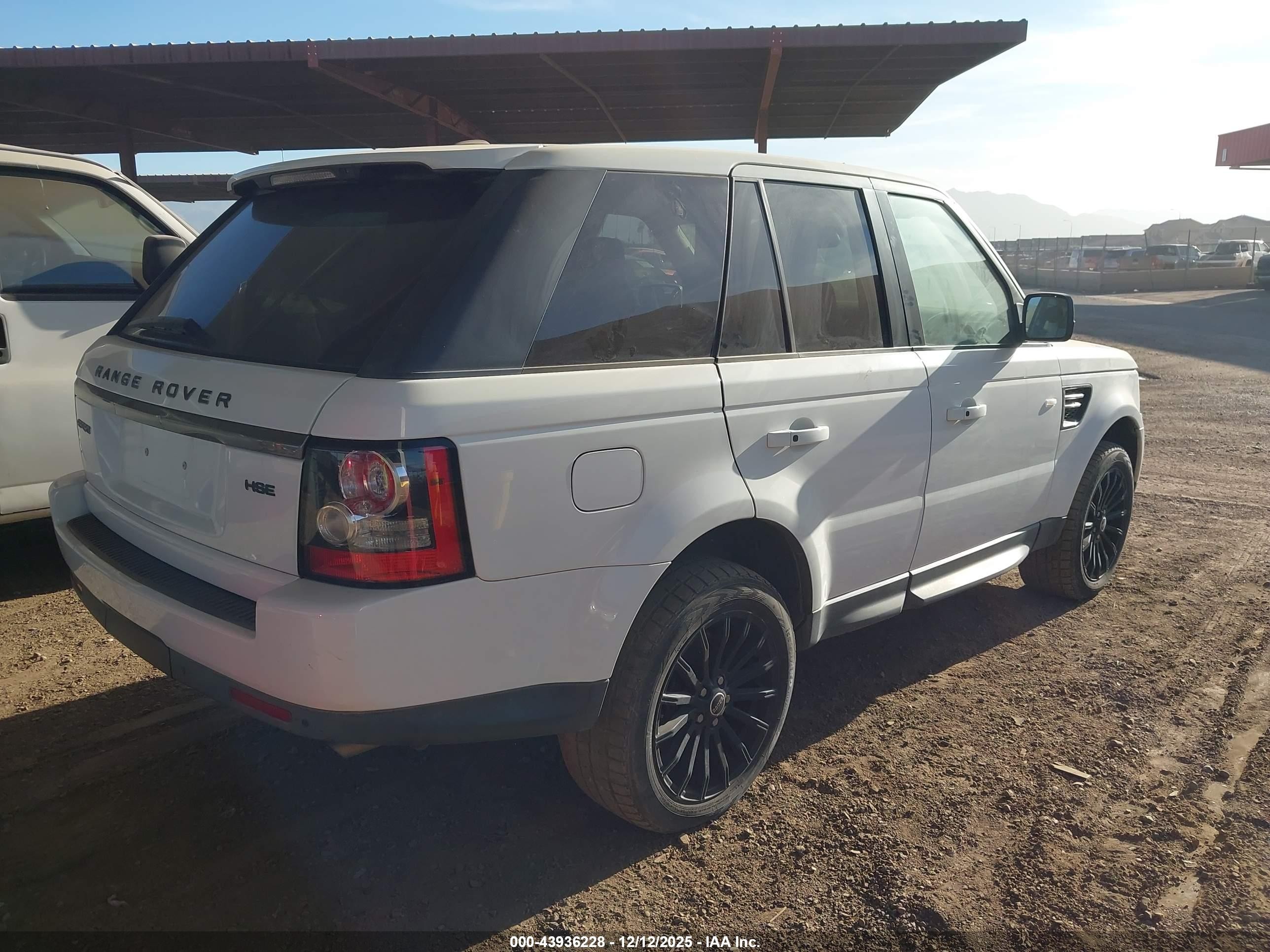 2012 Land Rover Range Rover Sport Hse White vin: SALSF2D43CA757434