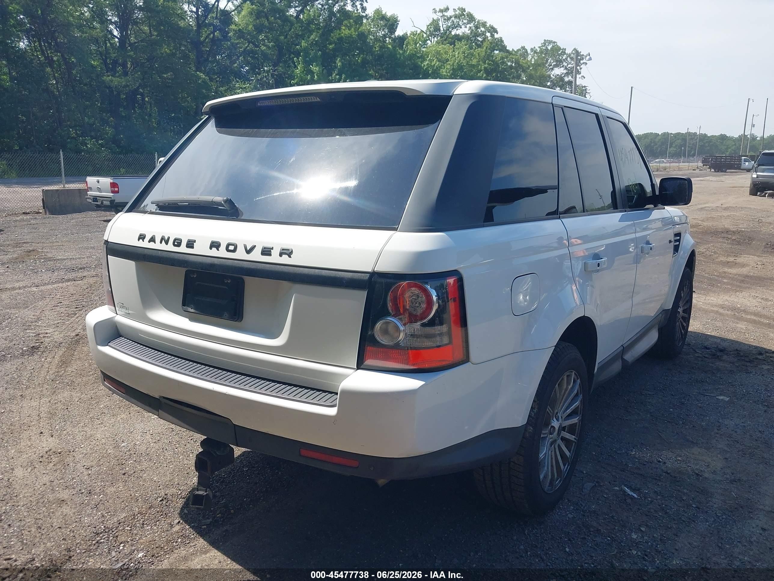 2012 Land Rover Range Rover Sport Hse White vin: SALSF2D44CA729450