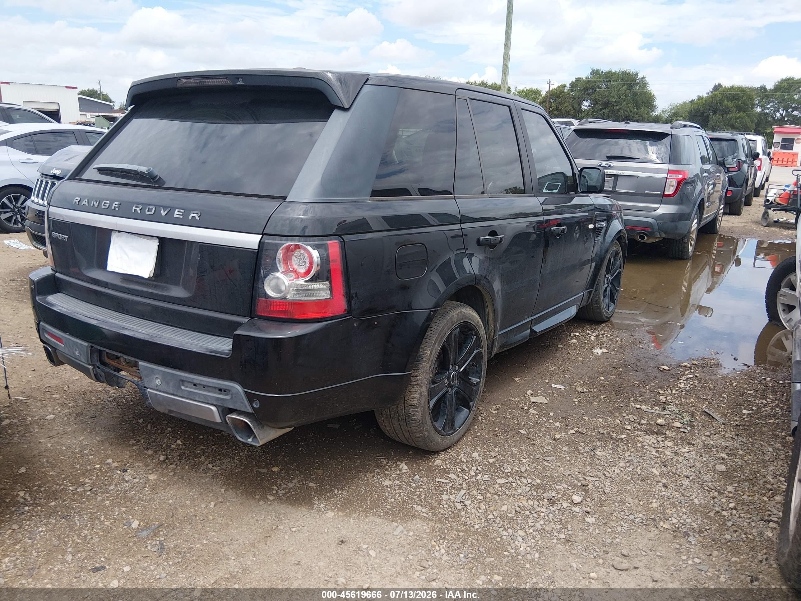 2013 Land Rover Range Rover Sport Hse Black vin: SALSF2D44DA765365