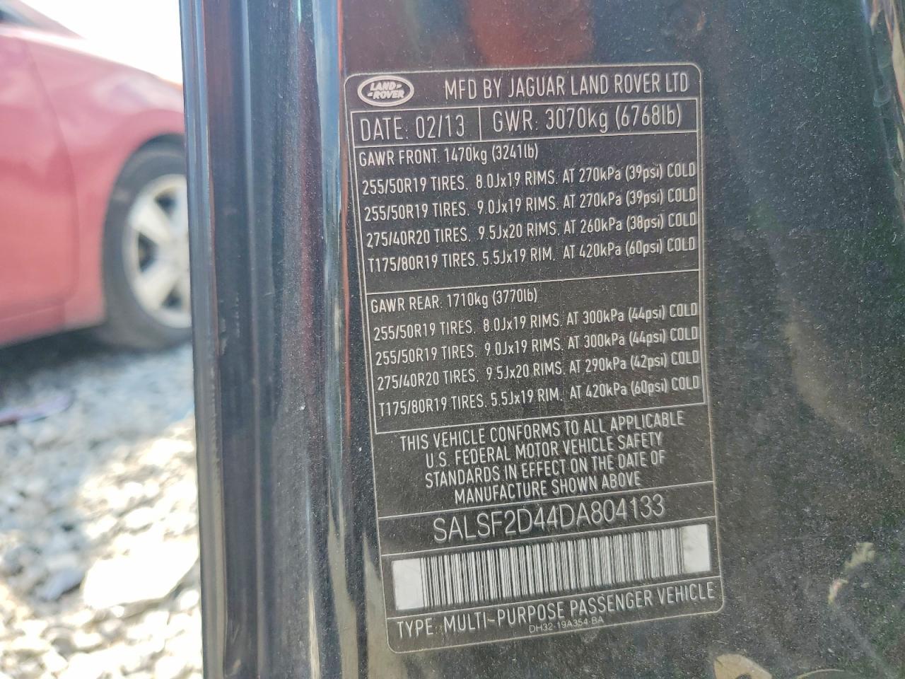 2013 Land Rover Range Rover Sport Hse Black vin: SALSF2D44DA804133