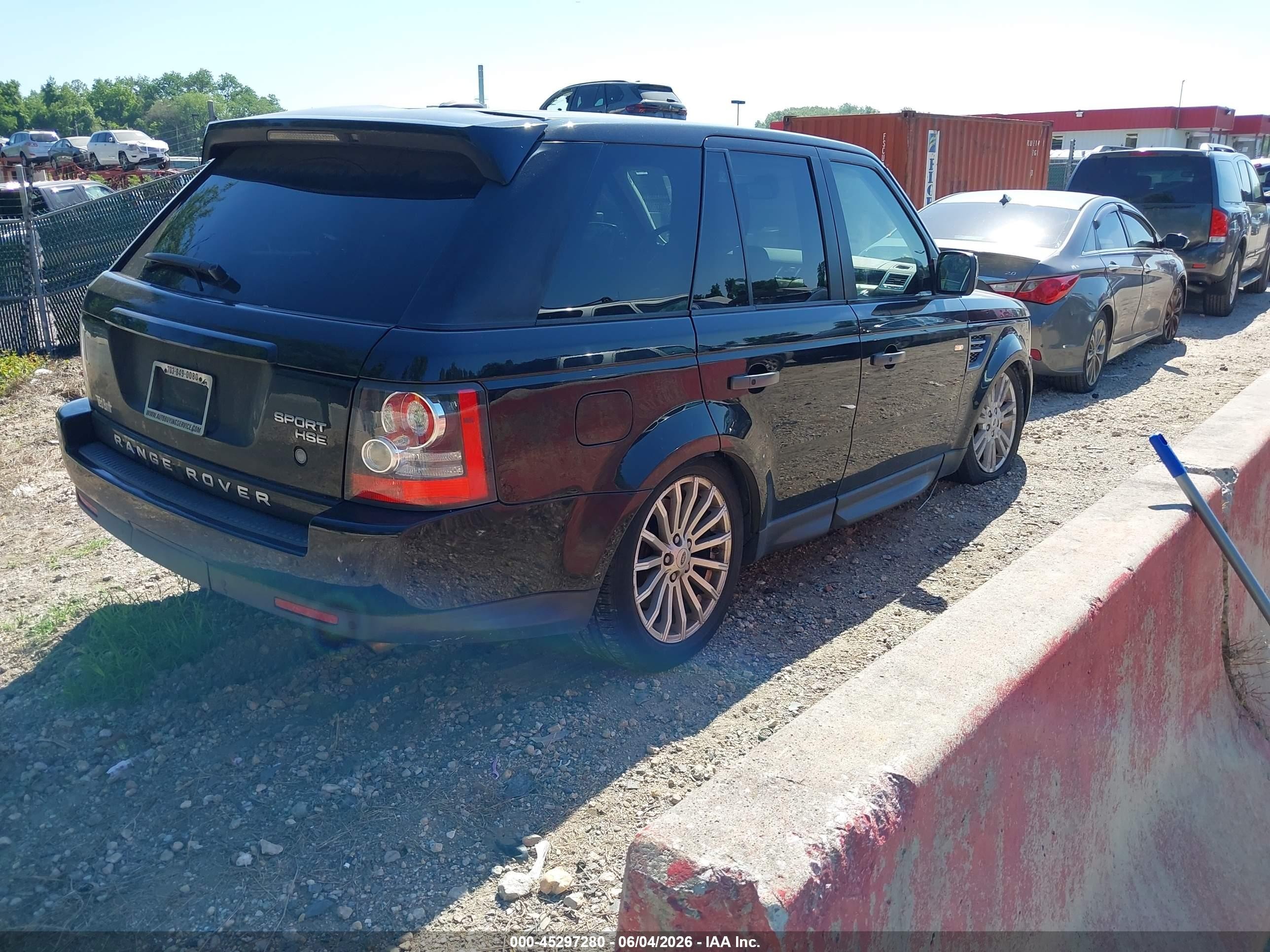 2011 Land Rover Range Rover Sport Hse Black vin: SALSF2D45BA265972