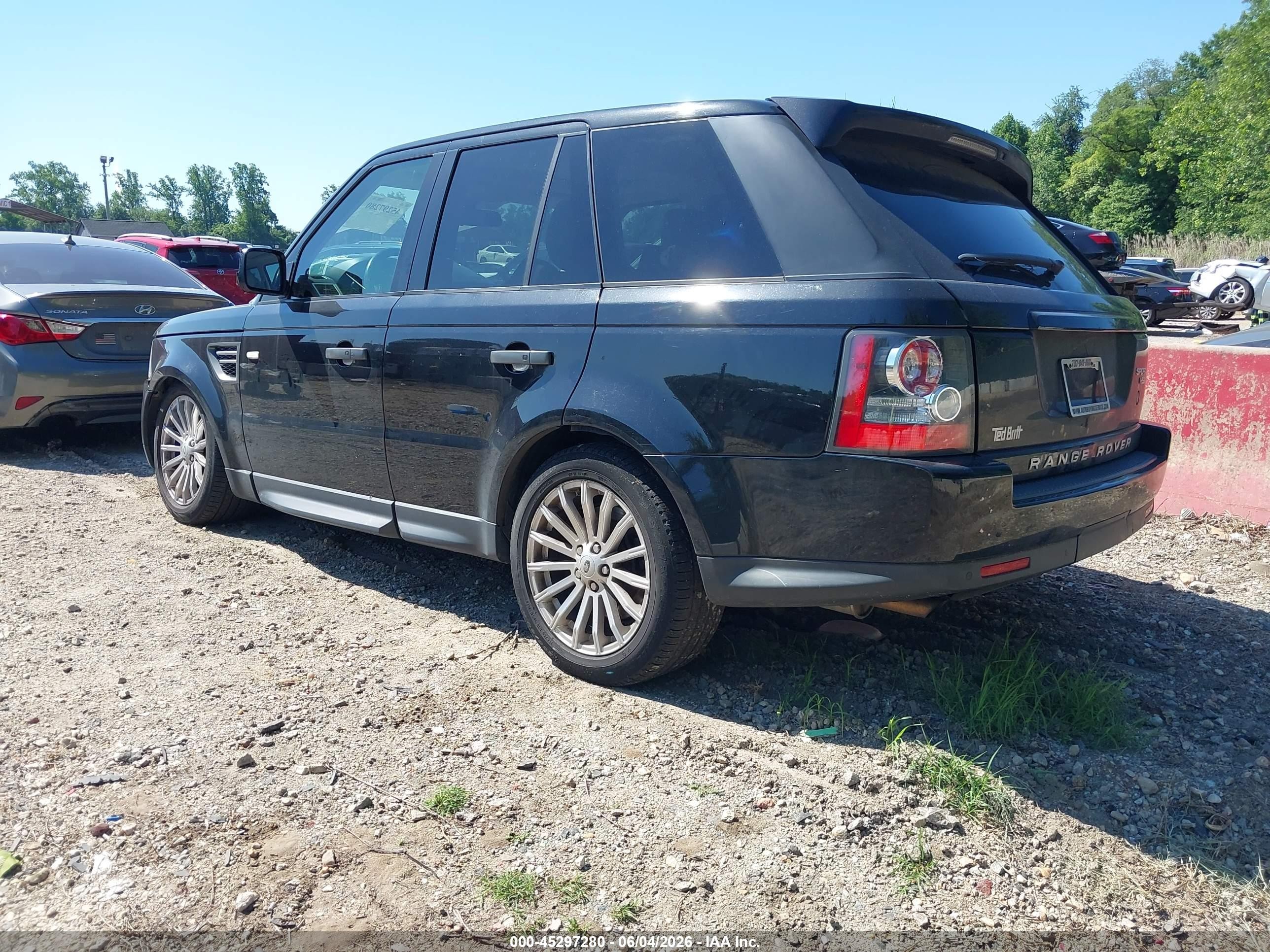 2011 Land Rover Range Rover Sport Hse Black vin: SALSF2D45BA265972