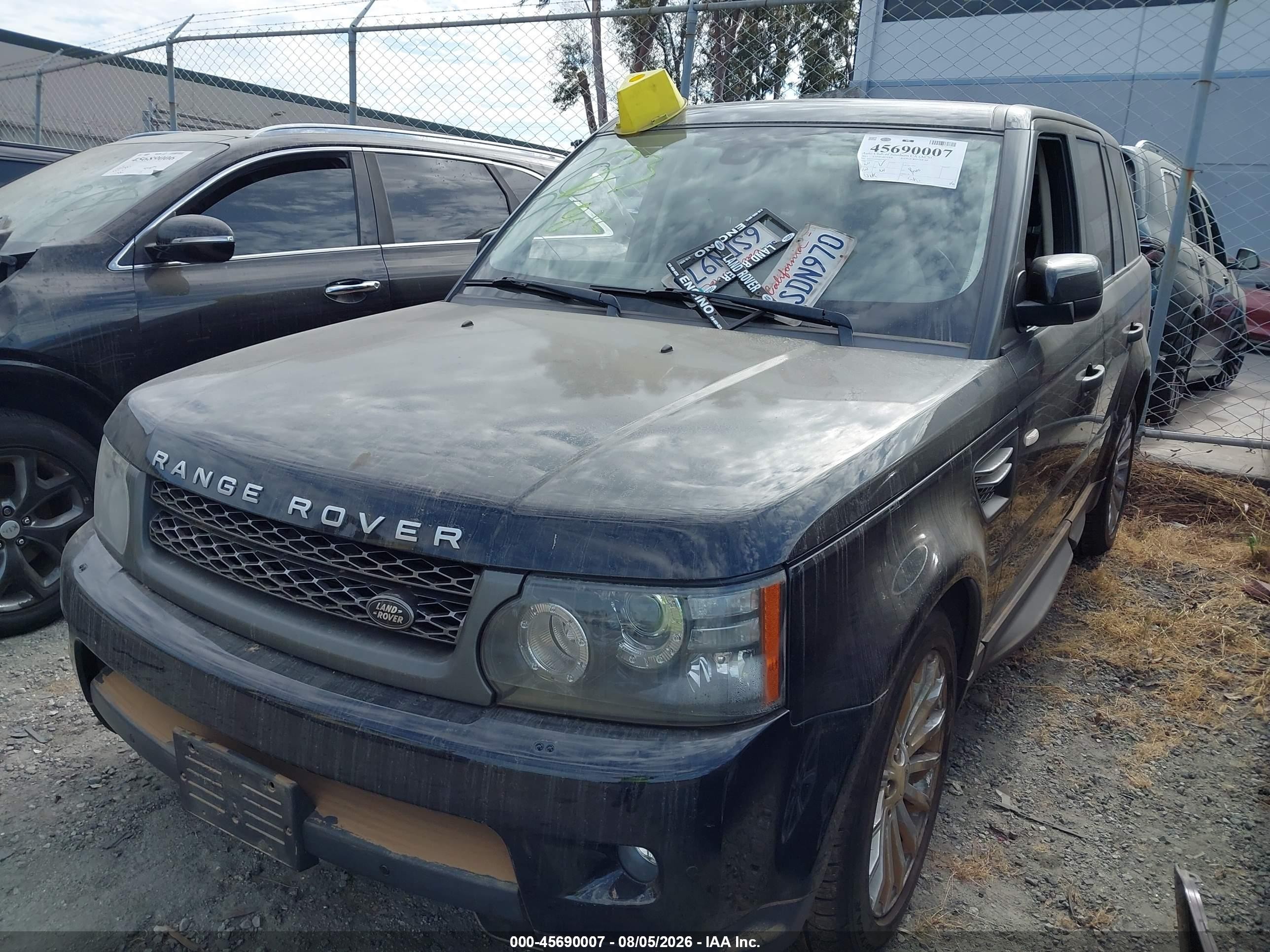 2011 Land Rover Range Rover Sport Hse Black vin: SALSF2D45BA701817