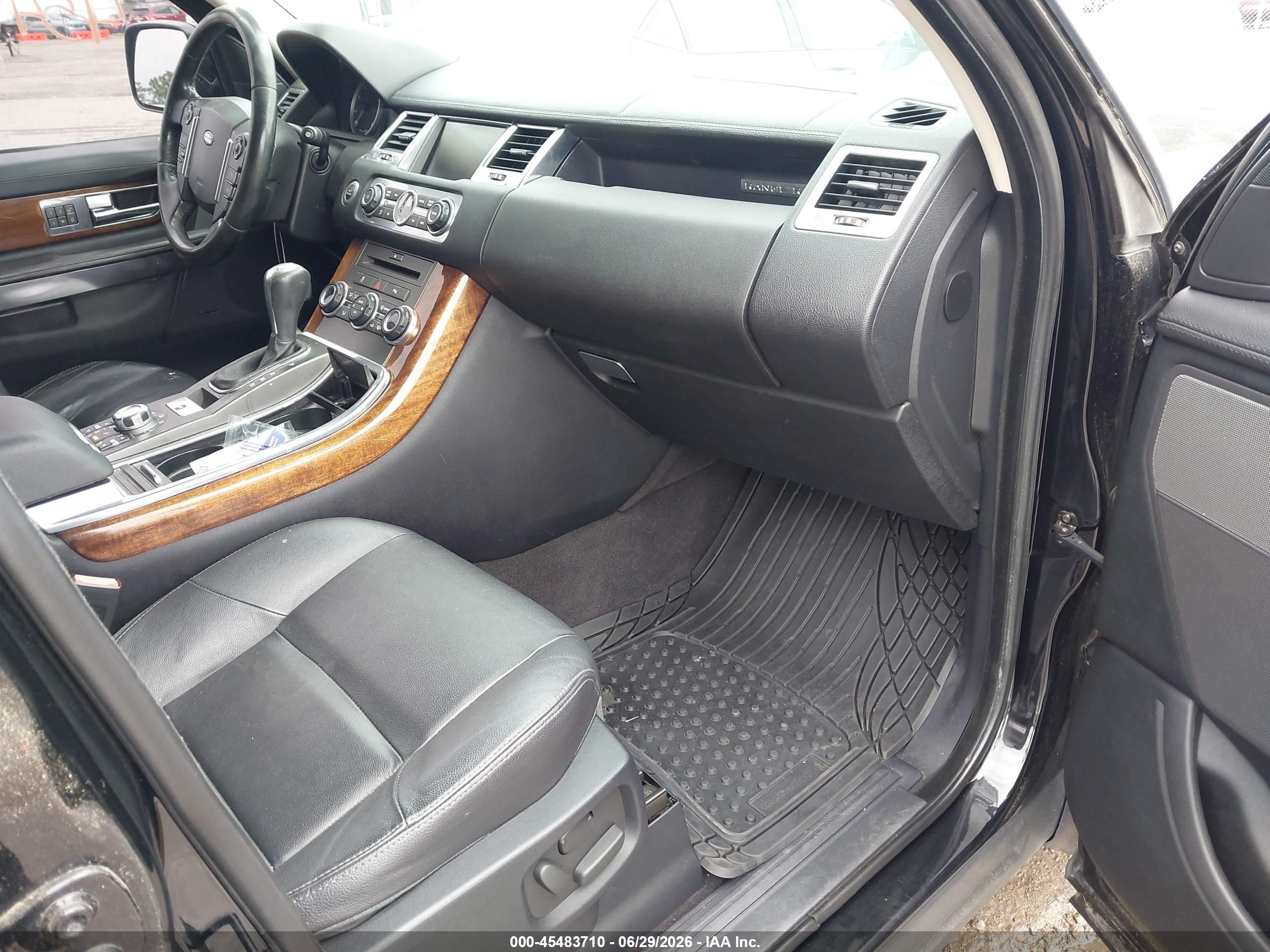 2011 Land Rover Range Rover Sport Hse Black vin: SALSF2D46BA272283