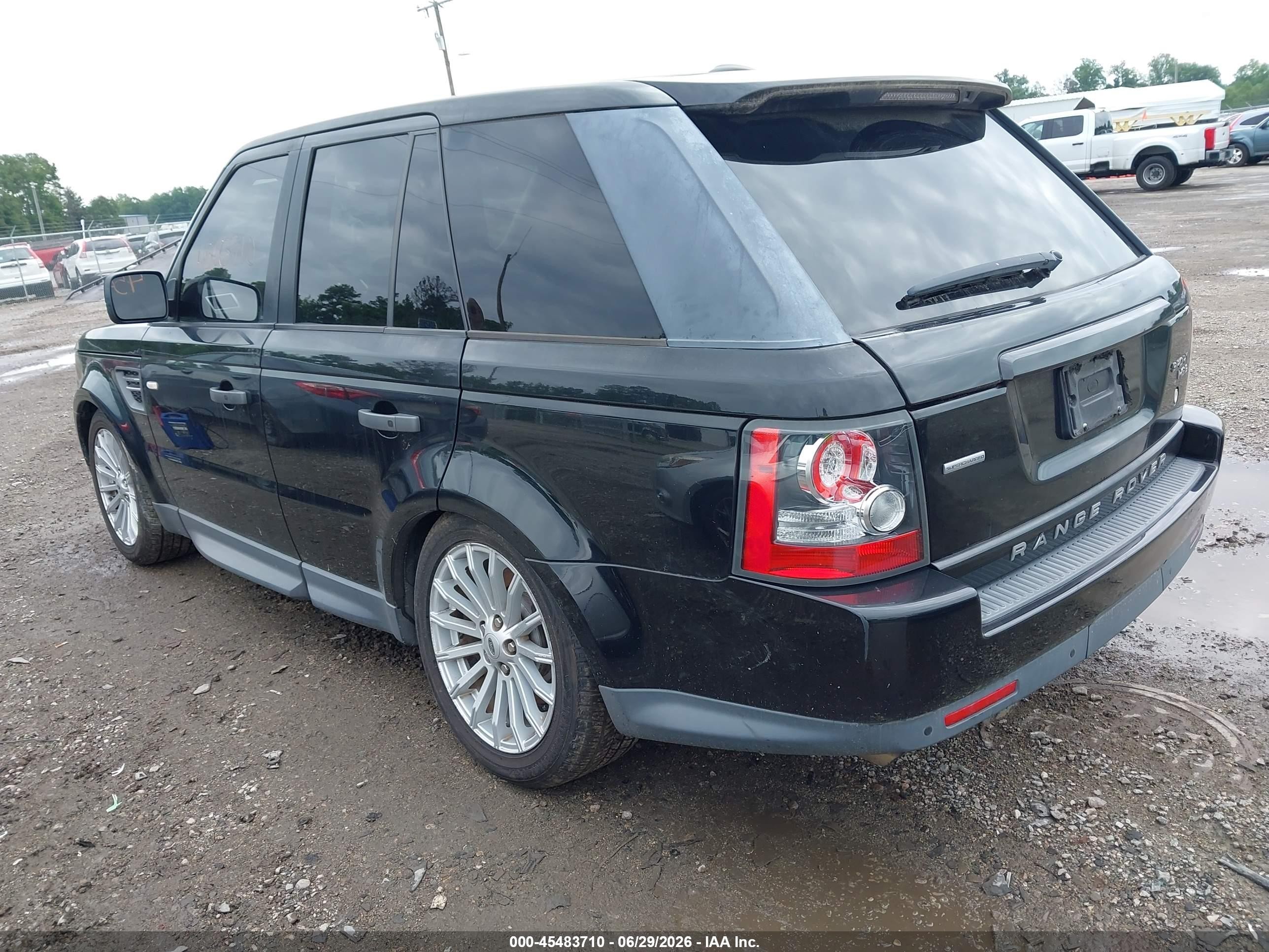 2011 Land Rover Range Rover Sport Hse Black vin: SALSF2D46BA272283