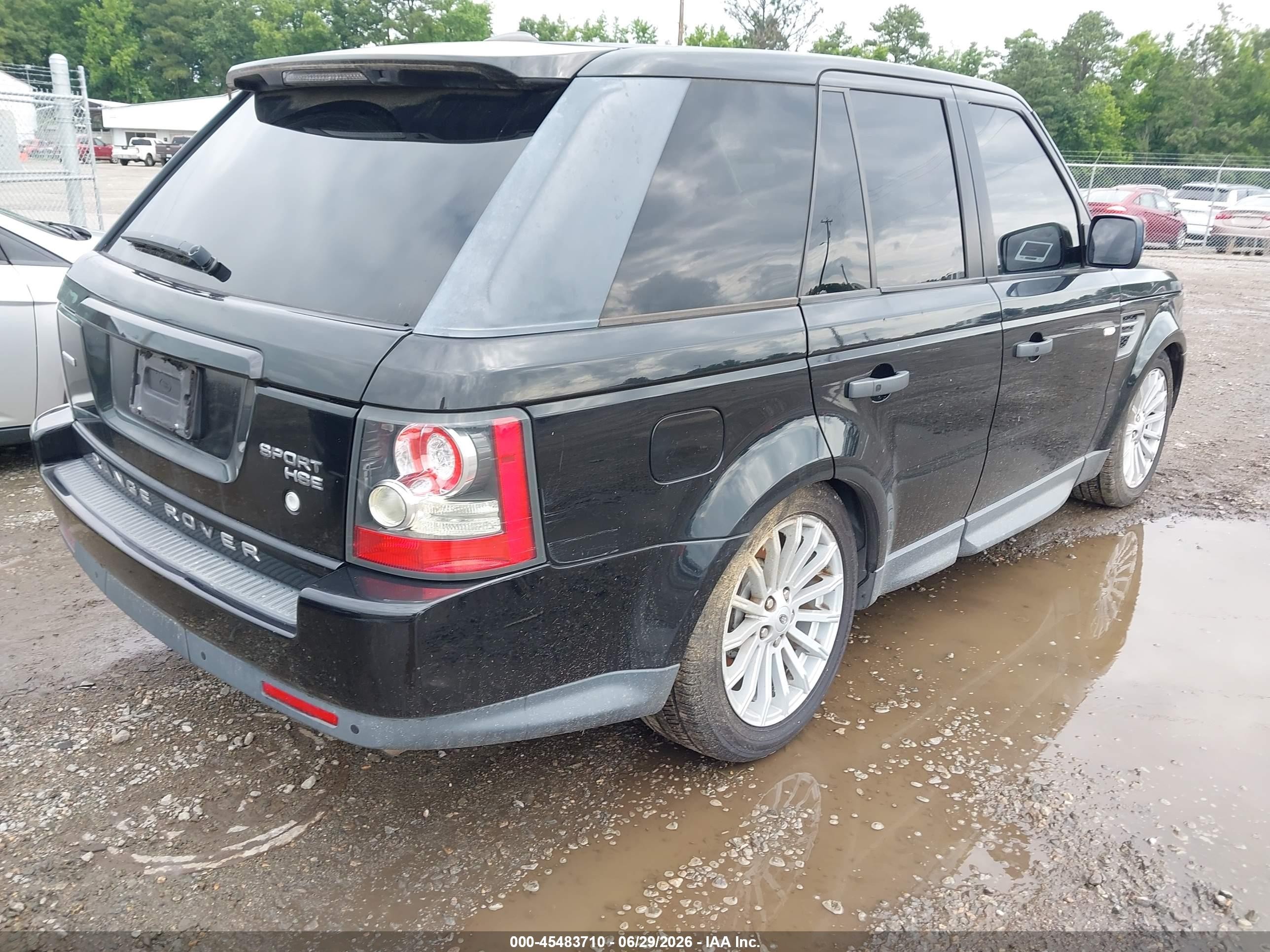 2011 Land Rover Range Rover Sport Hse Black vin: SALSF2D46BA272283