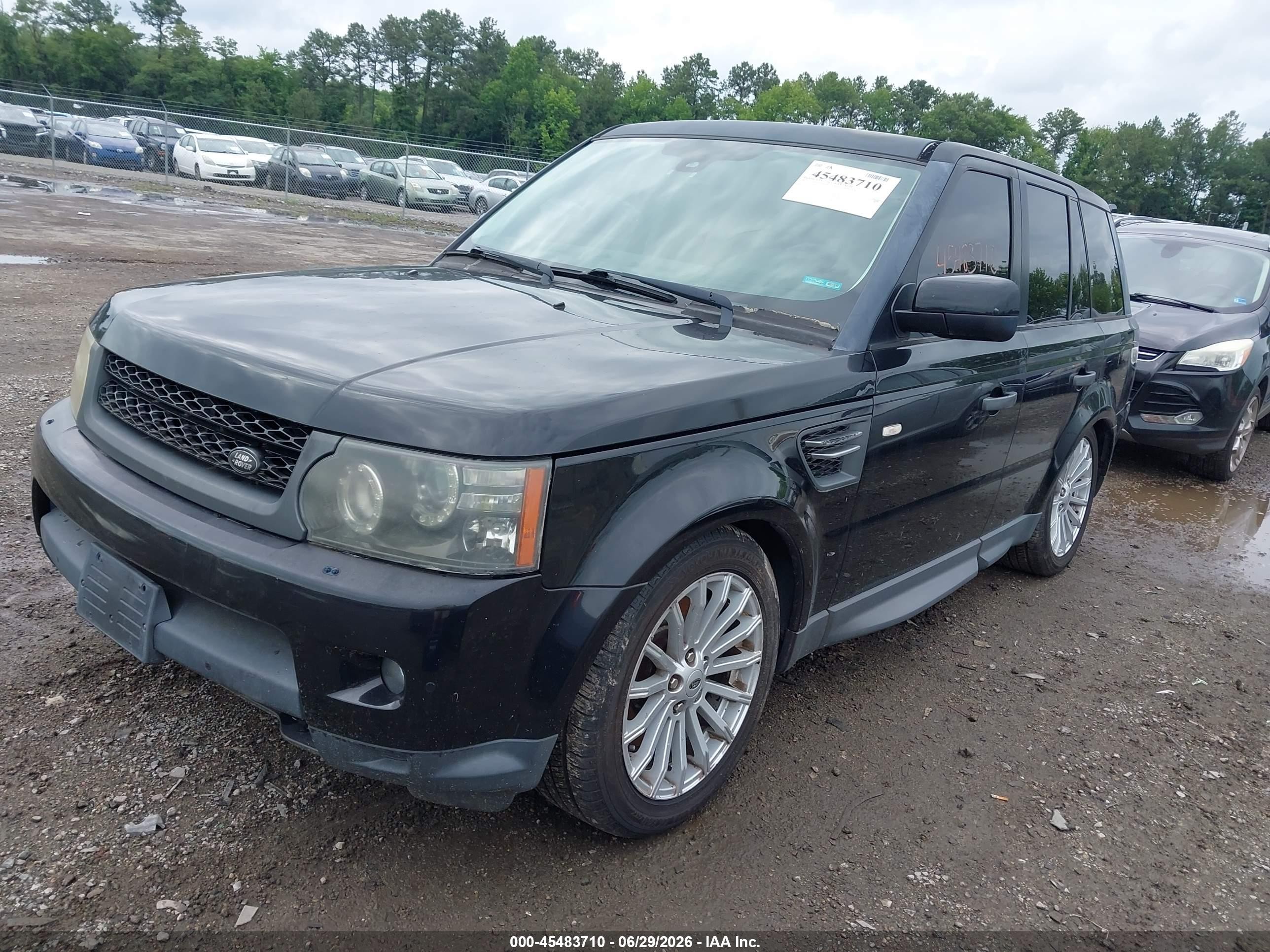 2011 Land Rover Range Rover Sport Hse Black vin: SALSF2D46BA272283