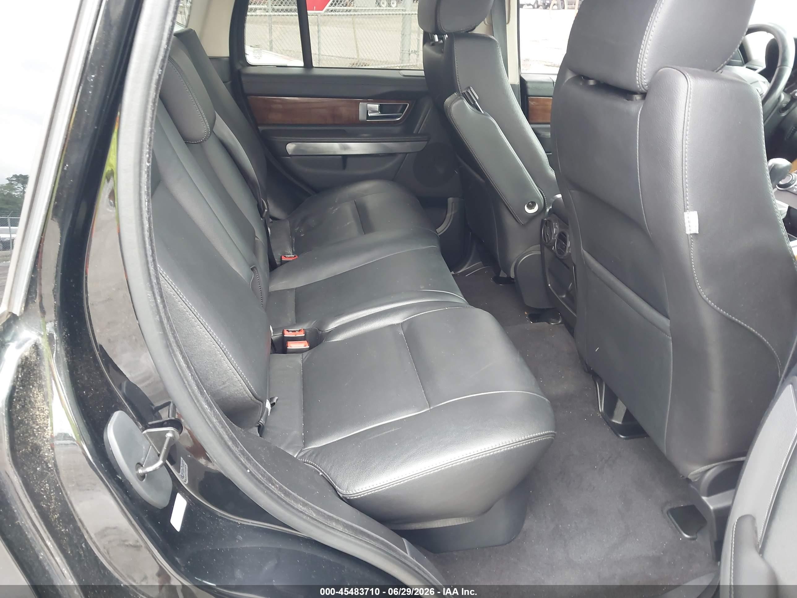 2011 Land Rover Range Rover Sport Hse Black vin: SALSF2D46BA272283