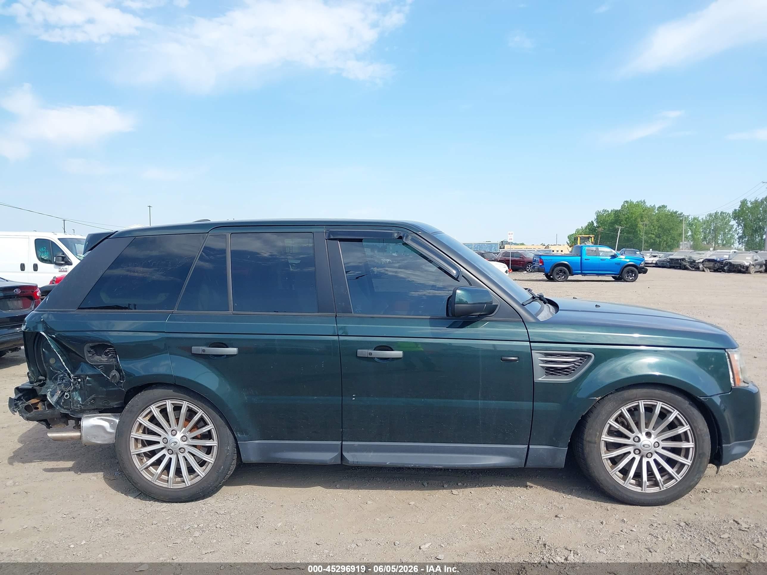 2011 Land Rover Range Rover Sport Hse Green vin: SALSF2D46BA284336
