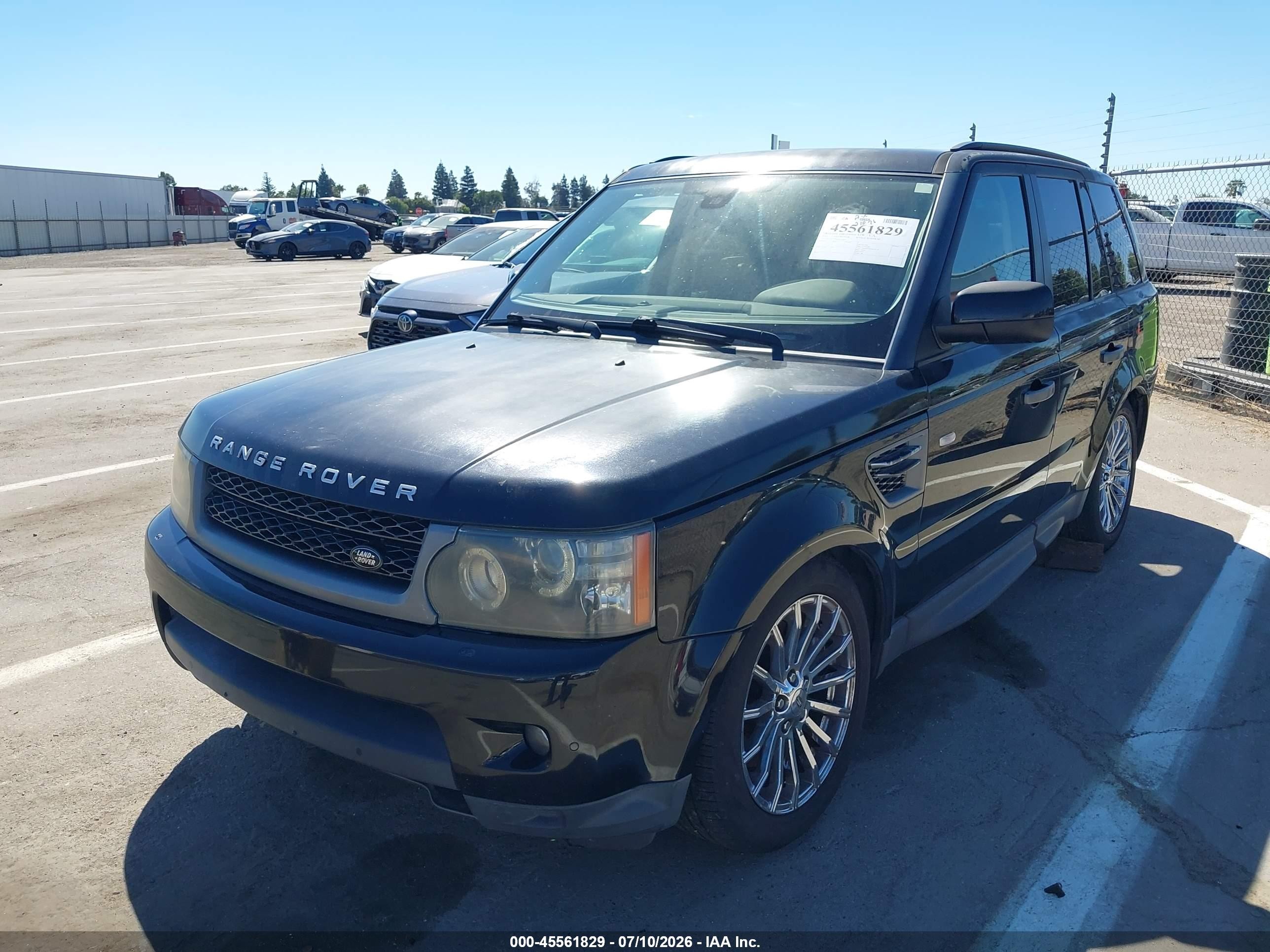 2010 Land Rover Range Rover Sport Hse Black vin: SALSF2D48AA222435