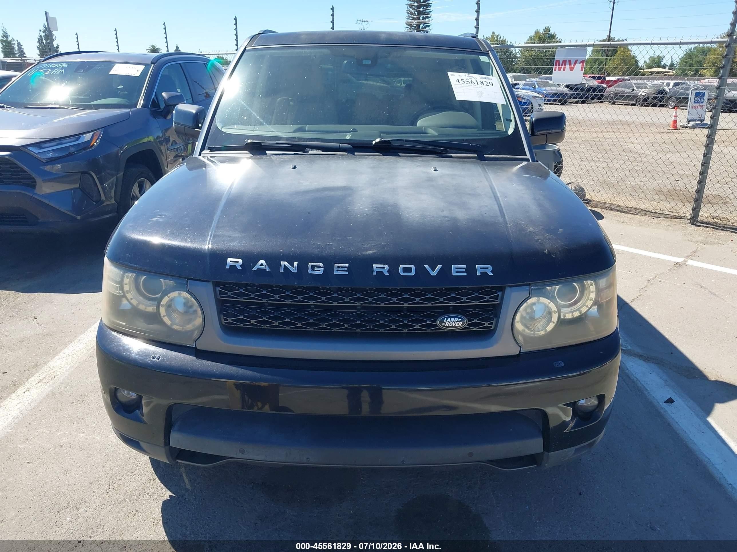 2010 Land Rover Range Rover Sport Hse Black vin: SALSF2D48AA222435