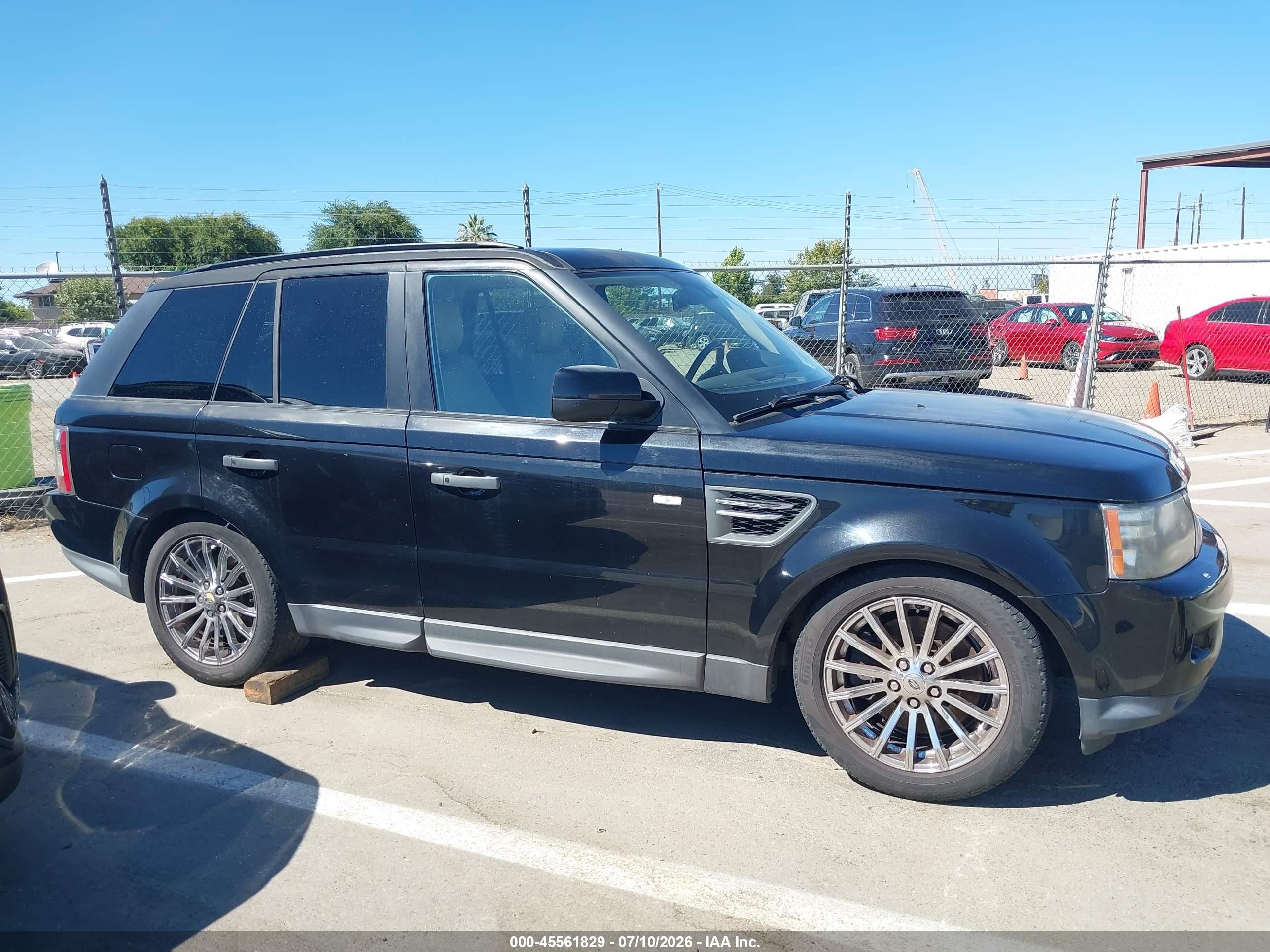 2010 Land Rover Range Rover Sport Hse Black vin: SALSF2D48AA222435