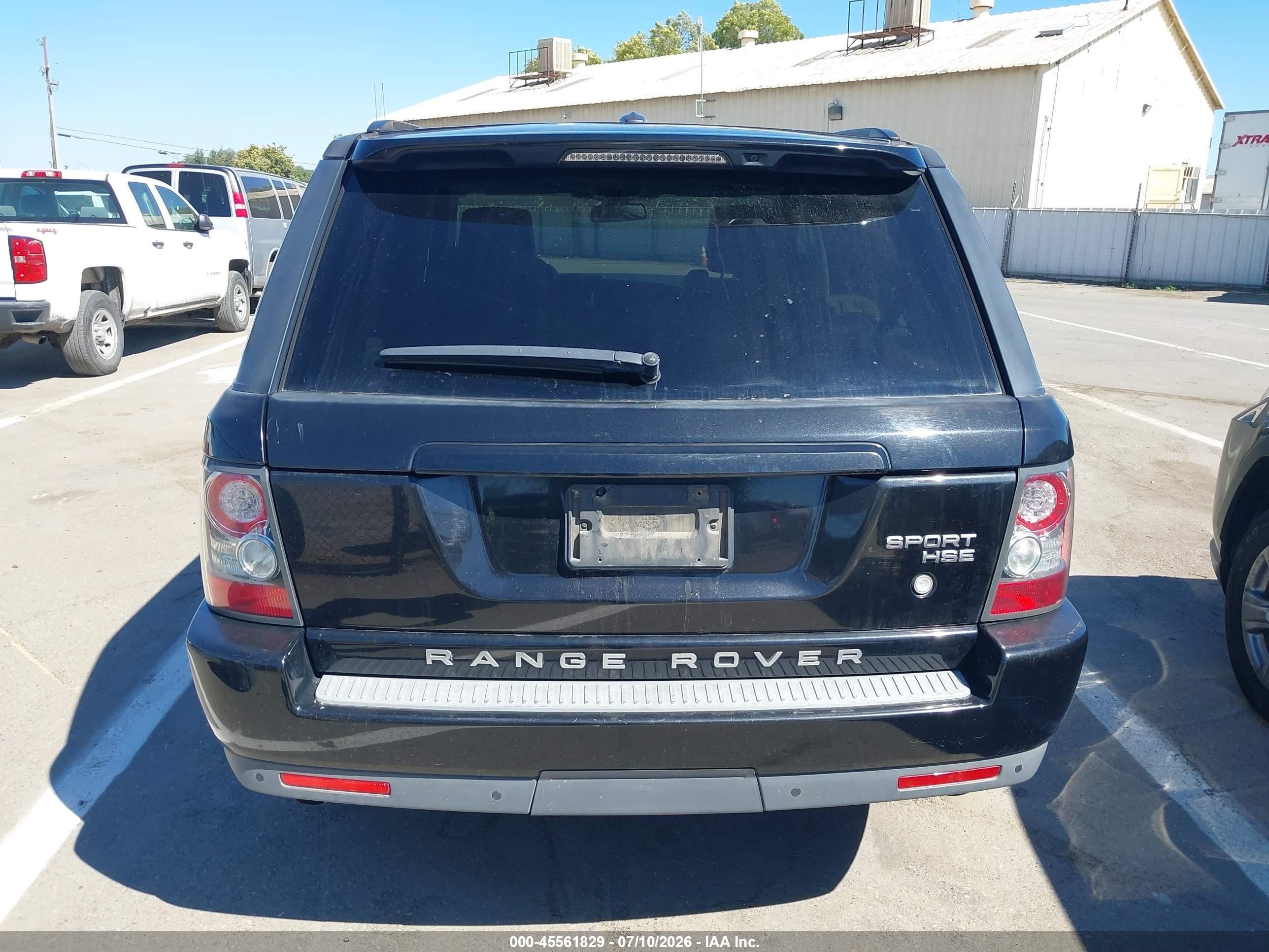 2010 Land Rover Range Rover Sport Hse Black vin: SALSF2D48AA222435