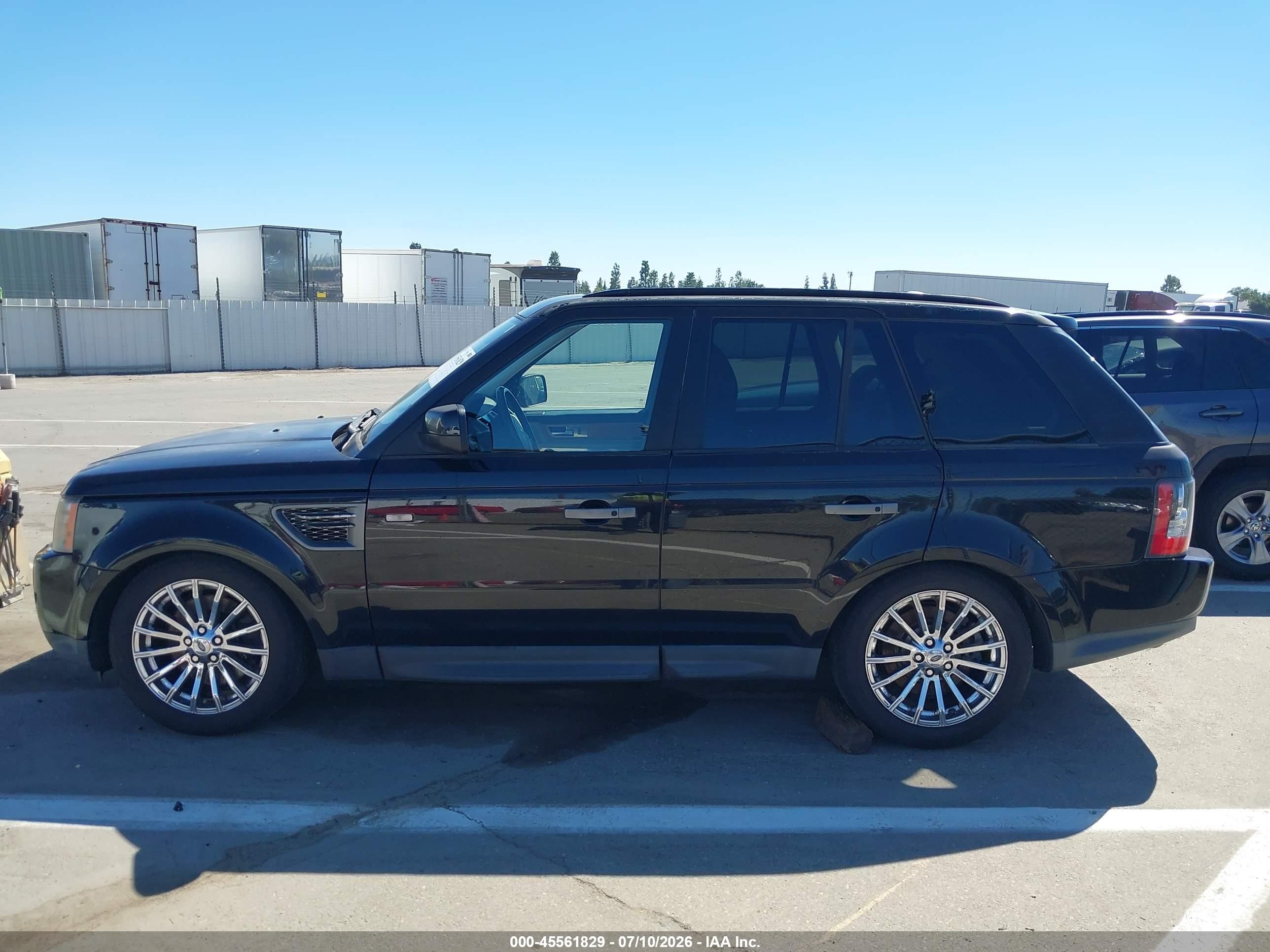 2010 Land Rover Range Rover Sport Hse Black vin: SALSF2D48AA222435