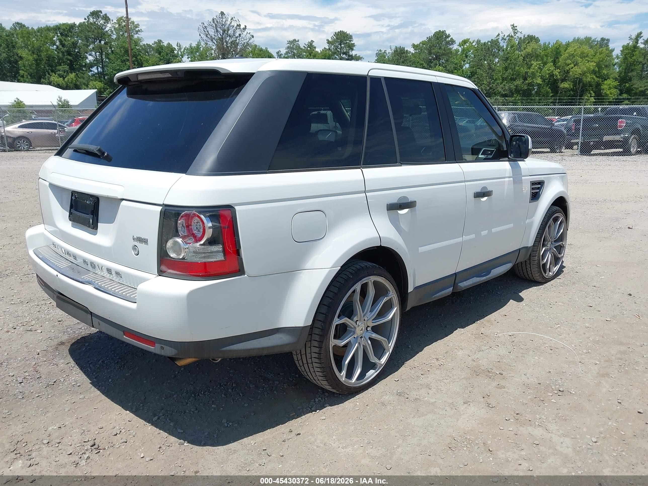 2011 Land Rover Range Rover Sport Hse White vin: SALSF2D49BA273198