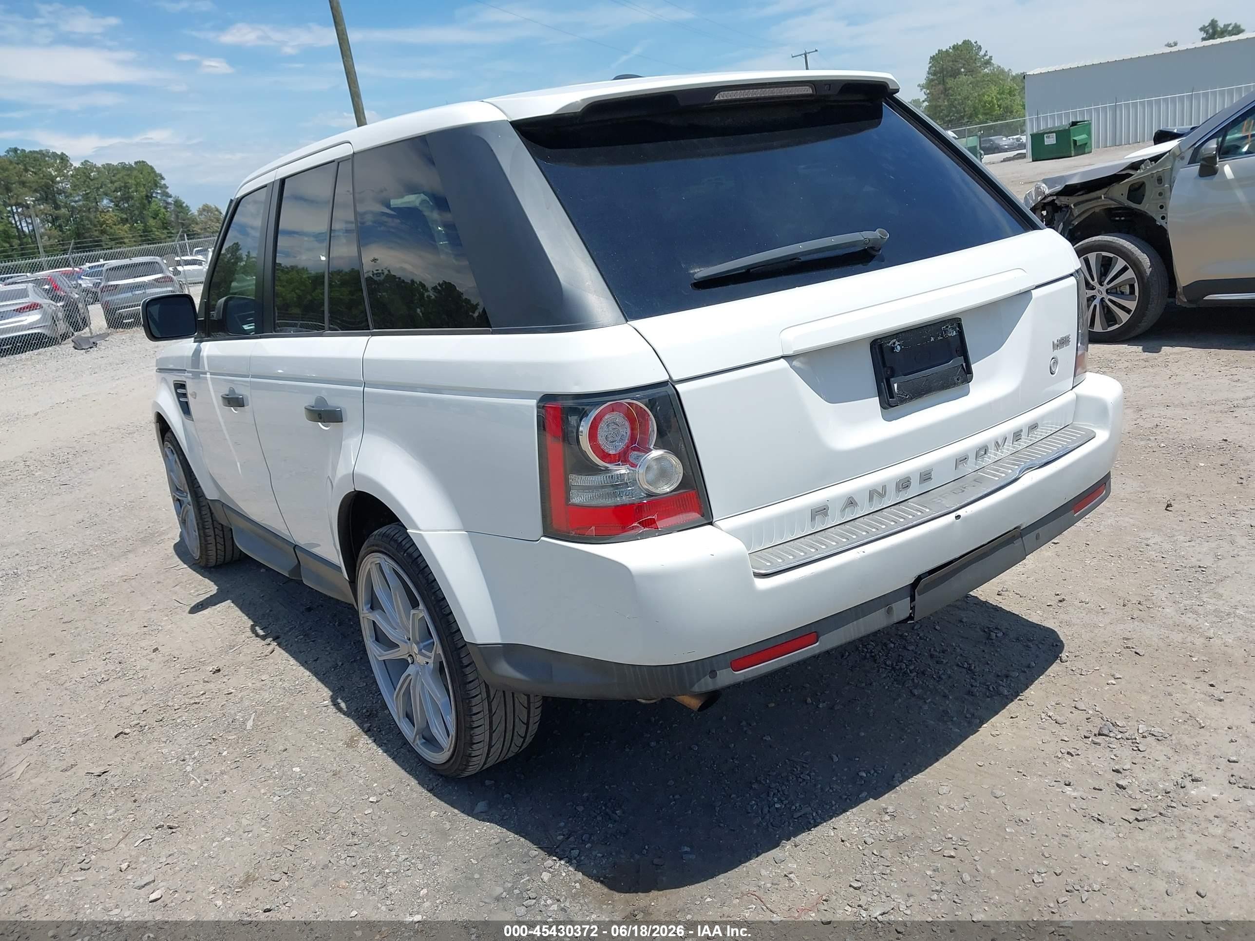 2011 Land Rover Range Rover Sport Hse White vin: SALSF2D49BA273198