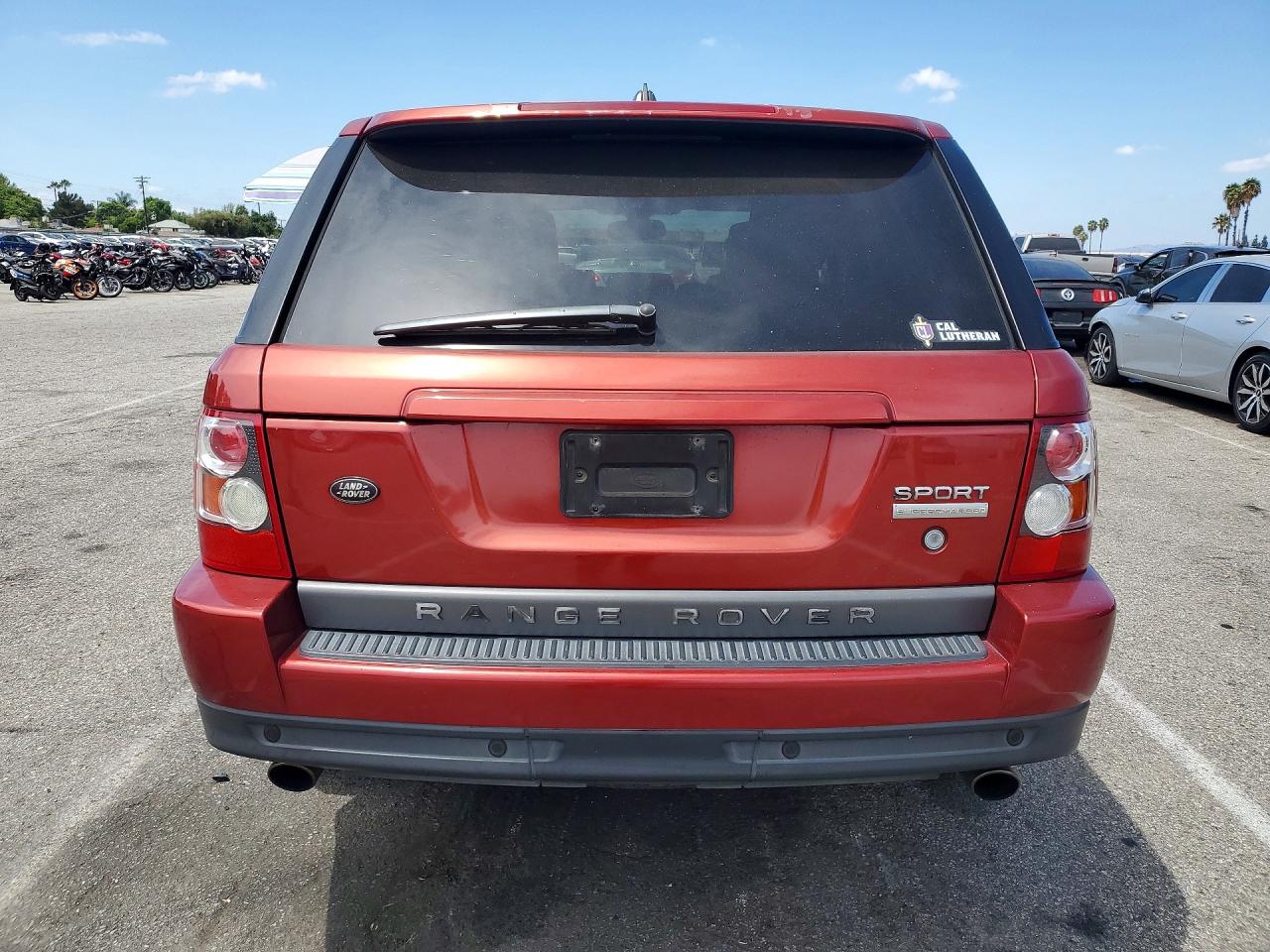 2006 Land Rover Range Rover Sport Supercharged Red vin: SALSH23406A963424