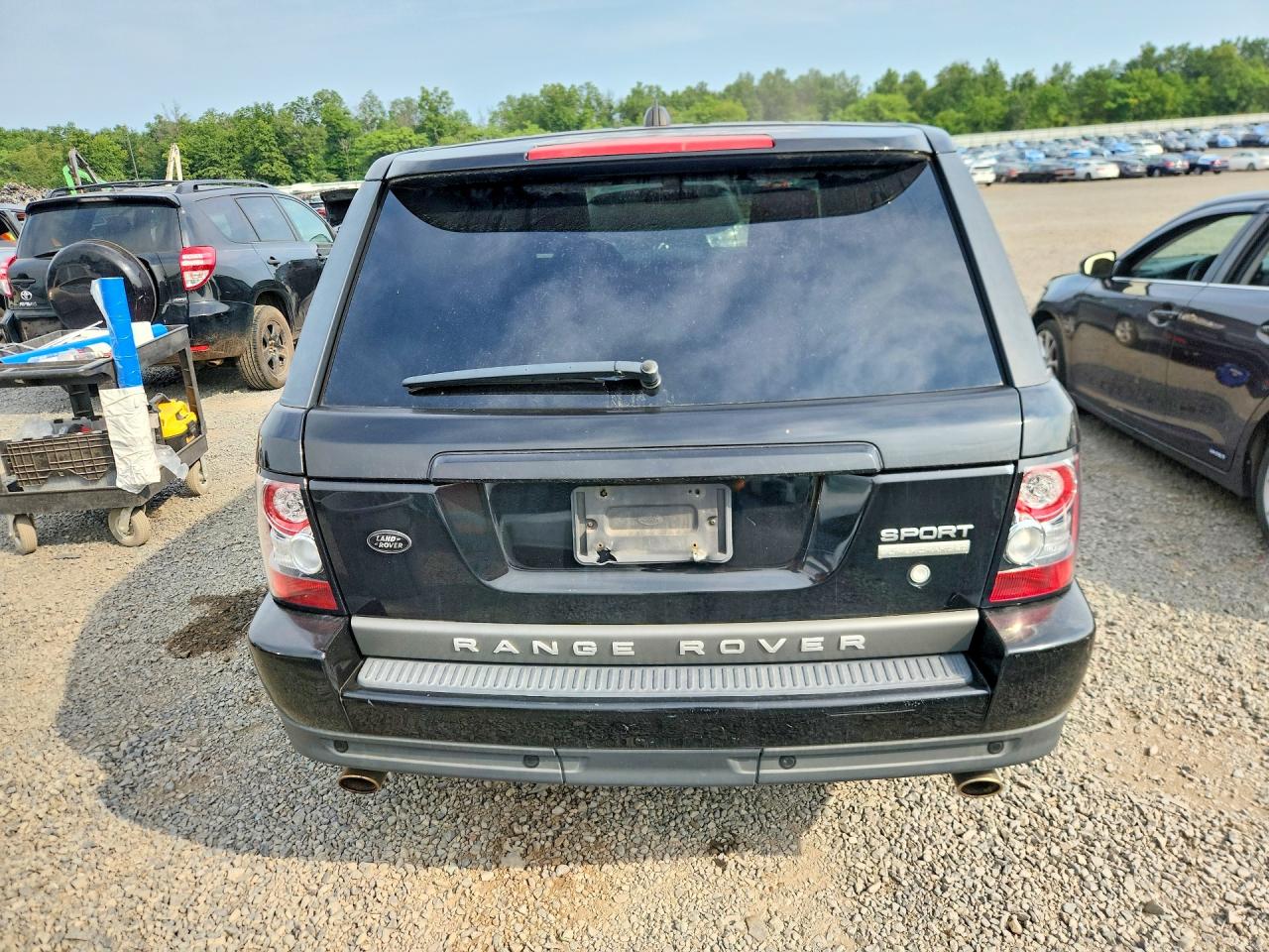 2008 Land Rover Range Rover Sport Supercharged Black vin: SALSH23408A133240