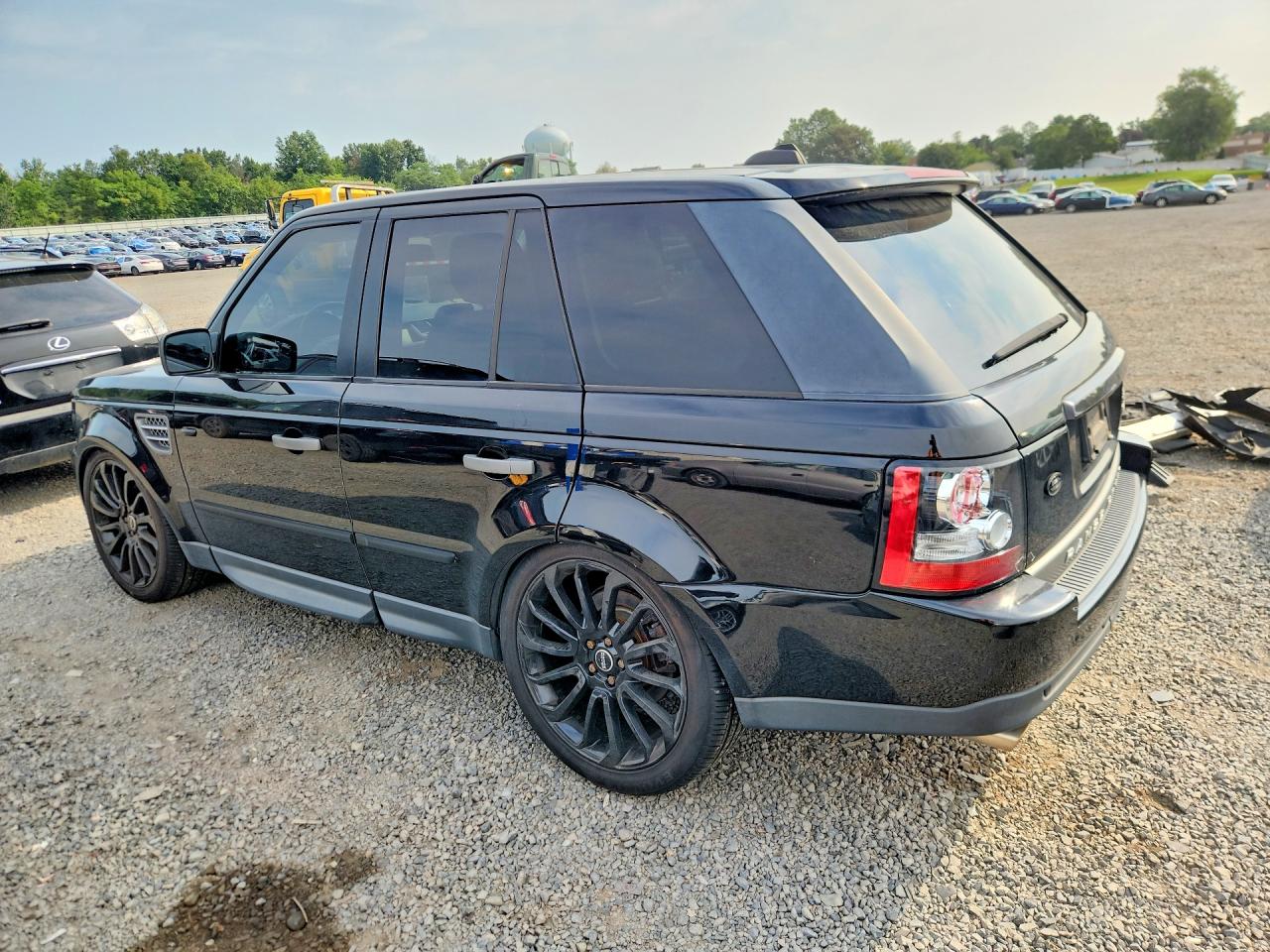 2008 Land Rover Range Rover Sport Supercharged Black vin: SALSH23408A133240