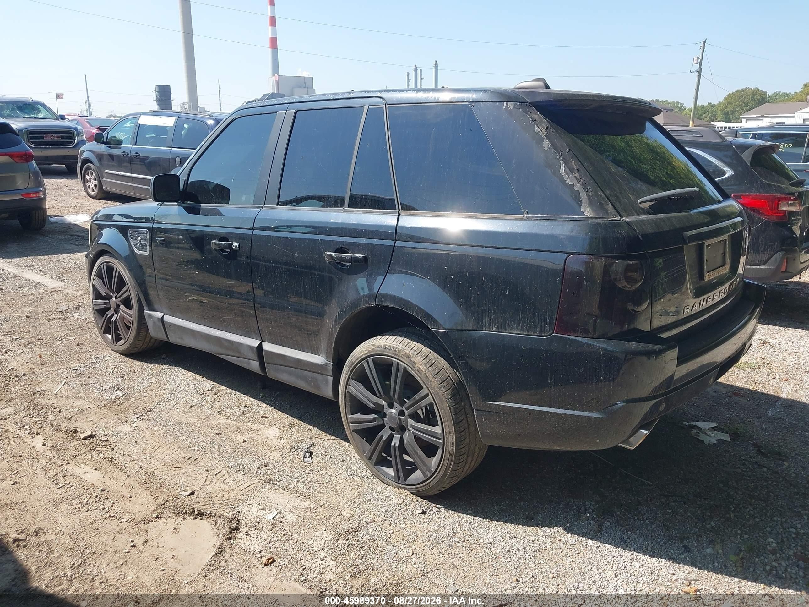 2008 Land Rover Range Rover Sport Supercharged Black vin: SALSH23408A141385