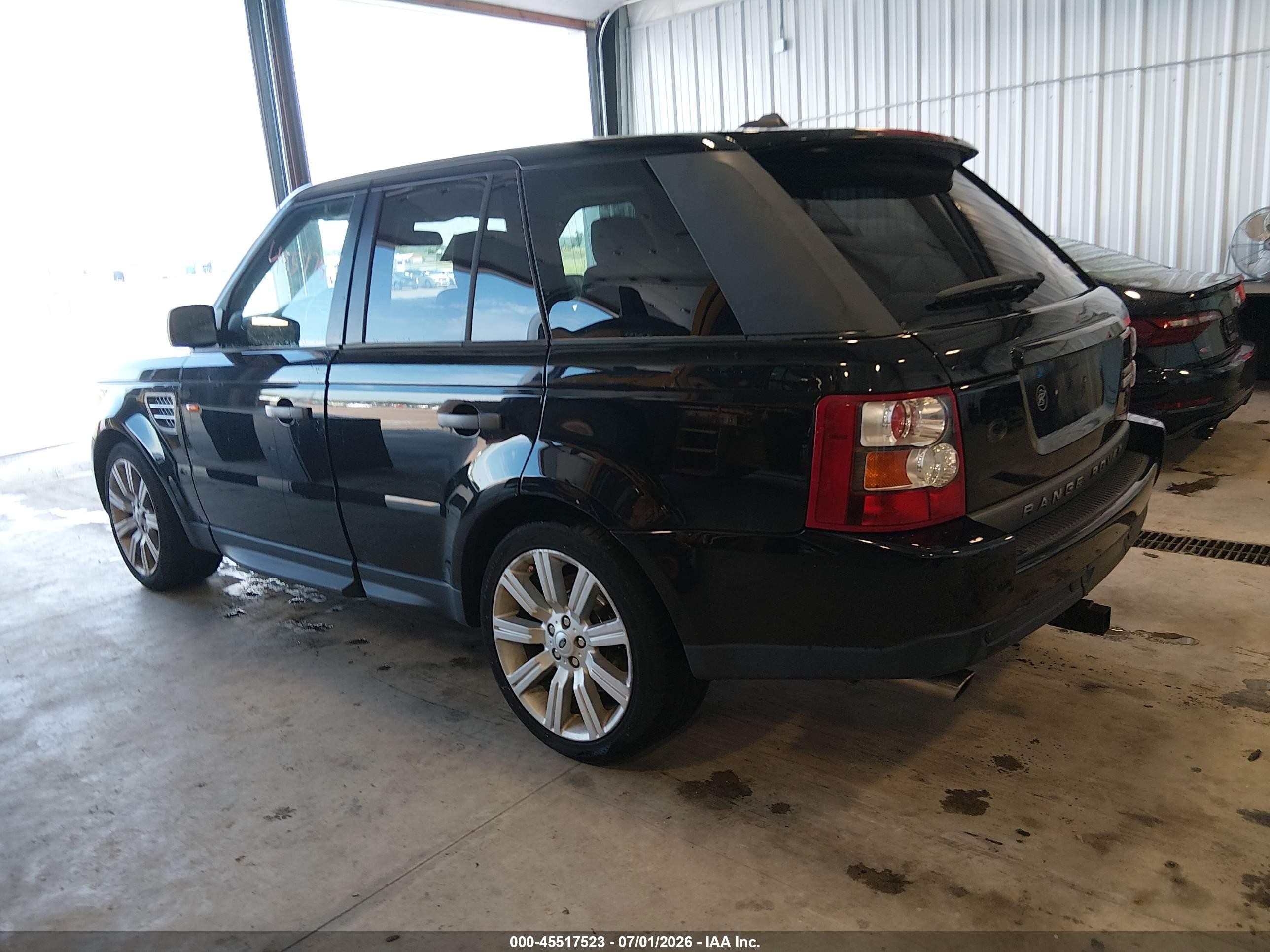 2008 Land Rover Range Rover Sport   Black vin: SALSH23408A152144