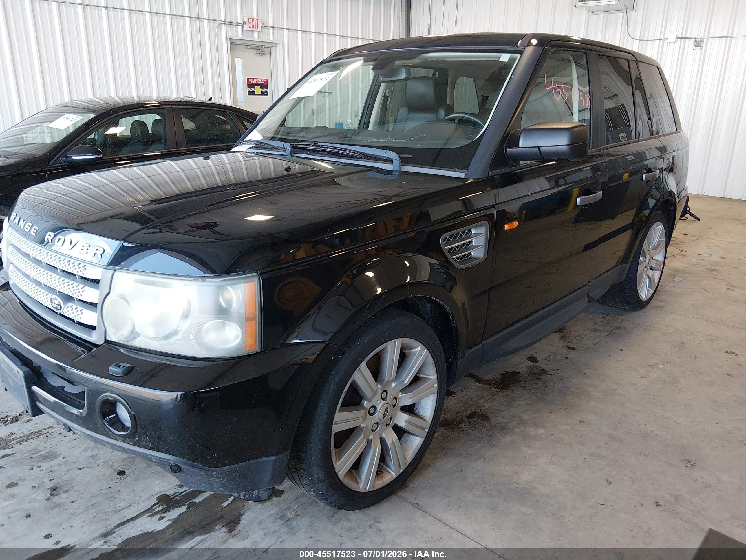 2008 Land Rover Range Rover Sport   Black vin: SALSH23408A152144