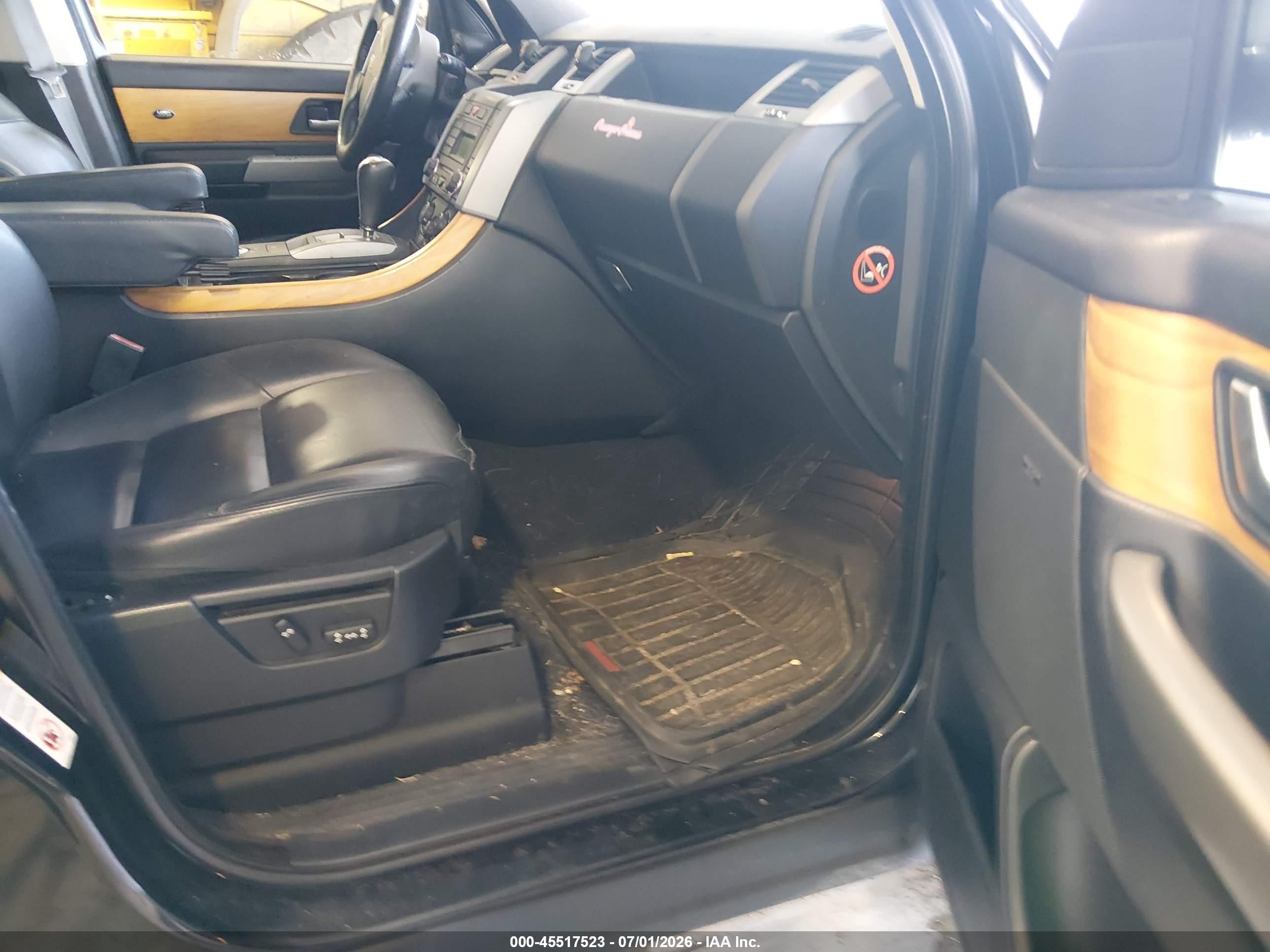2008 Land Rover Range Rover Sport   Black vin: SALSH23408A152144