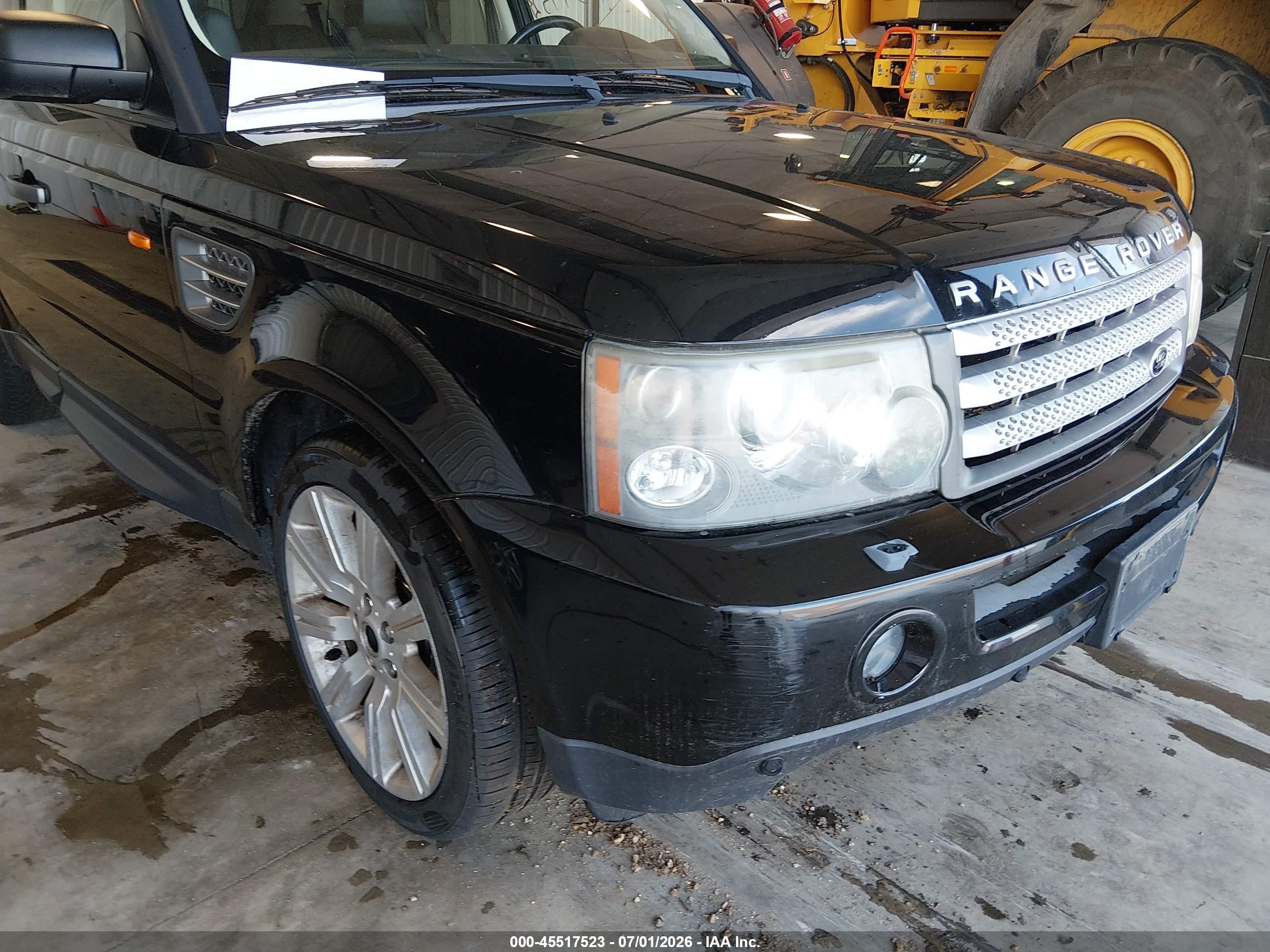 2008 Land Rover Range Rover Sport   Black vin: SALSH23408A152144