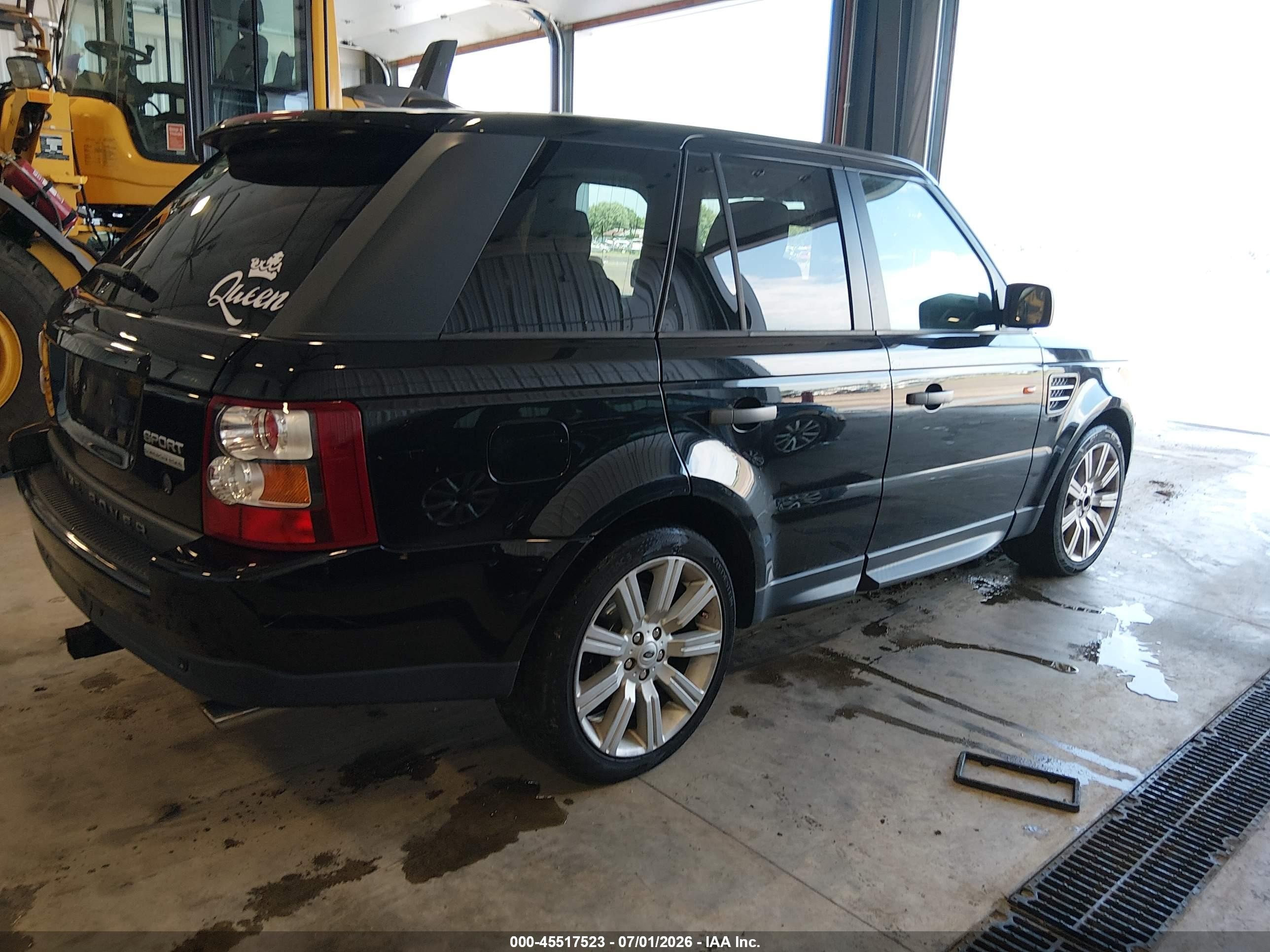2008 Land Rover Range Rover Sport   Black vin: SALSH23408A152144