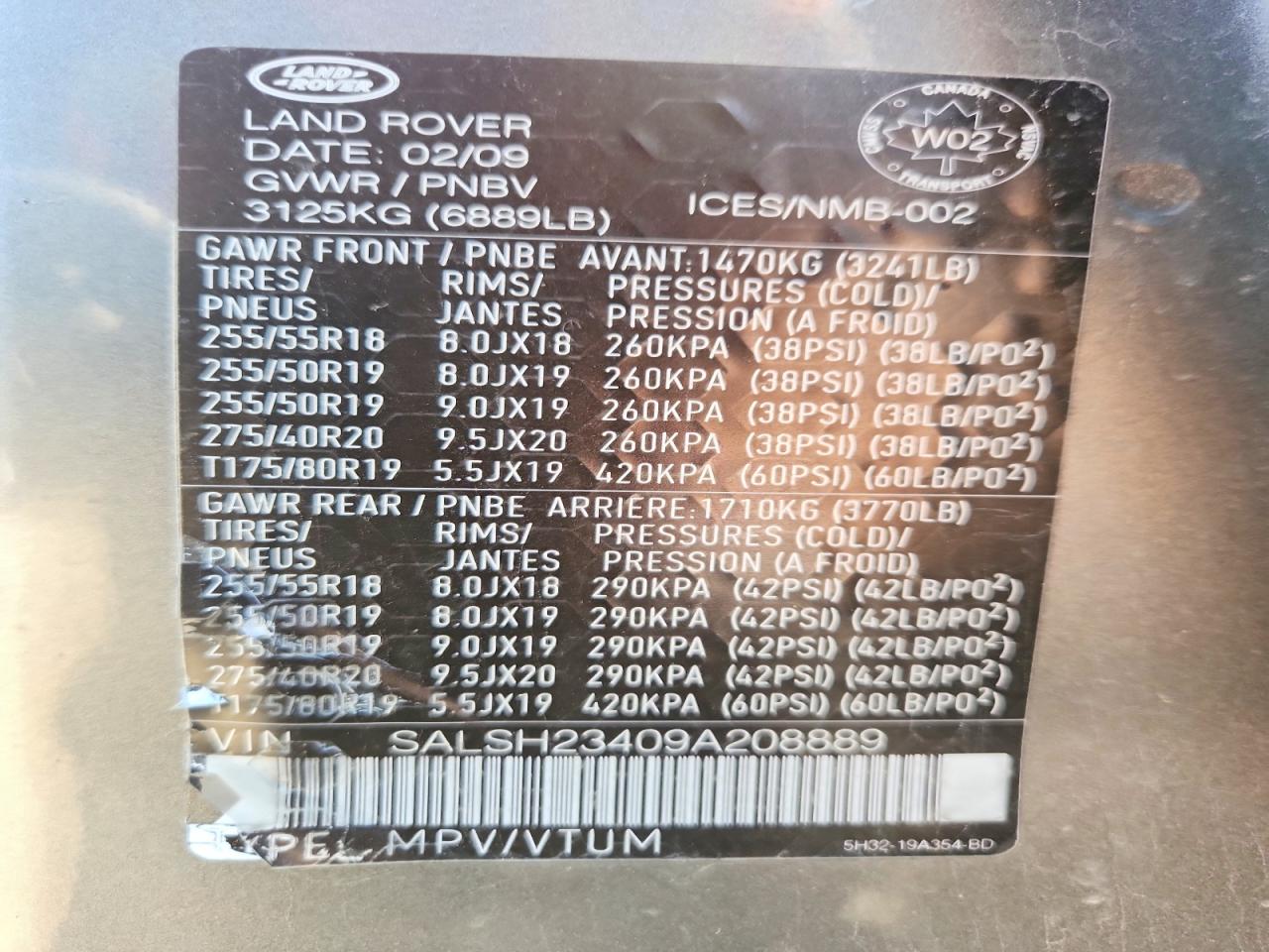 2009 Land Rover Range Rover Sport Supercharged Silver vin: SALSH23409A208889