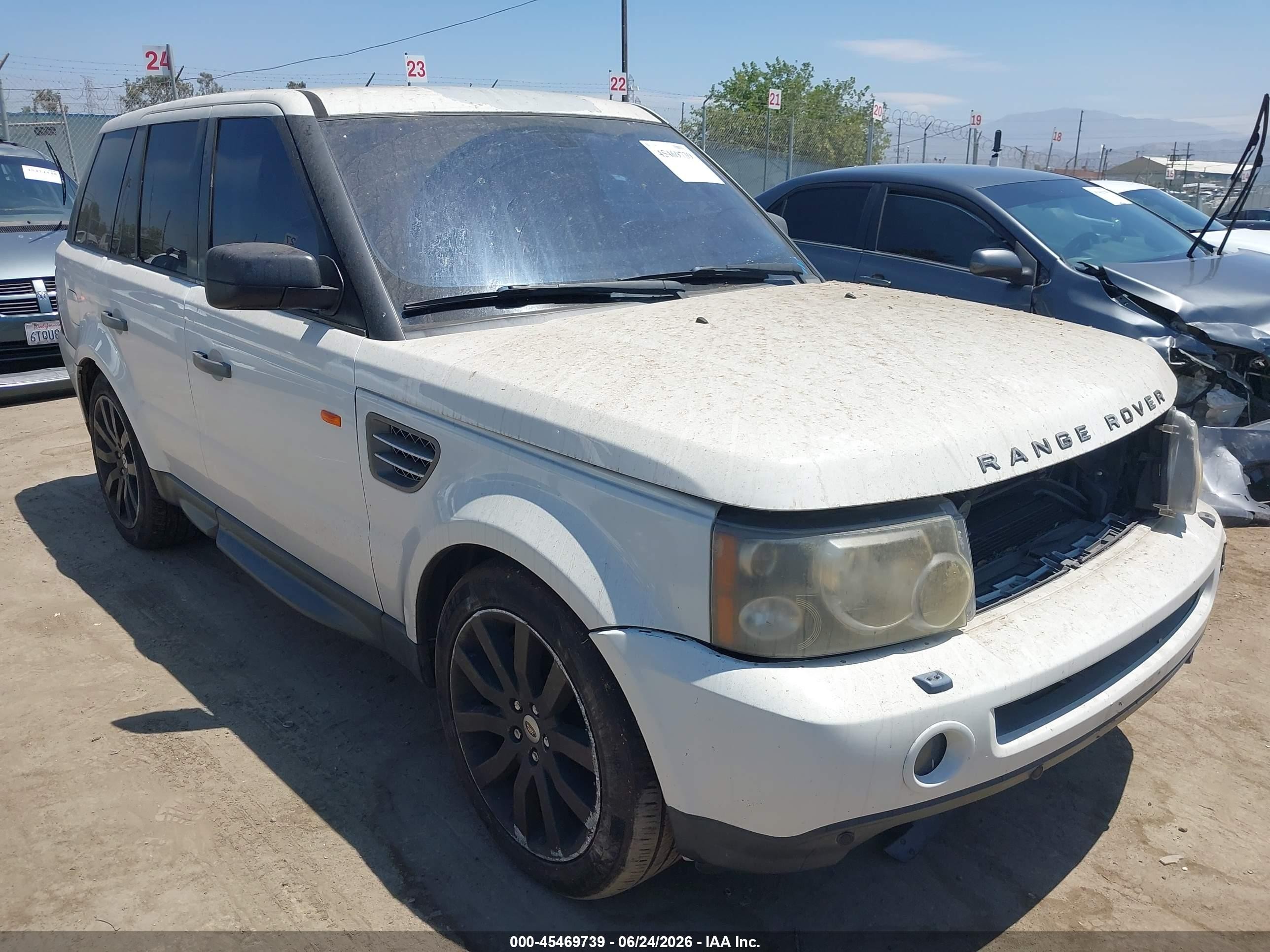 2007 Land Rover Range Rover Sport Supercharged White vin: SALSH23417A987295