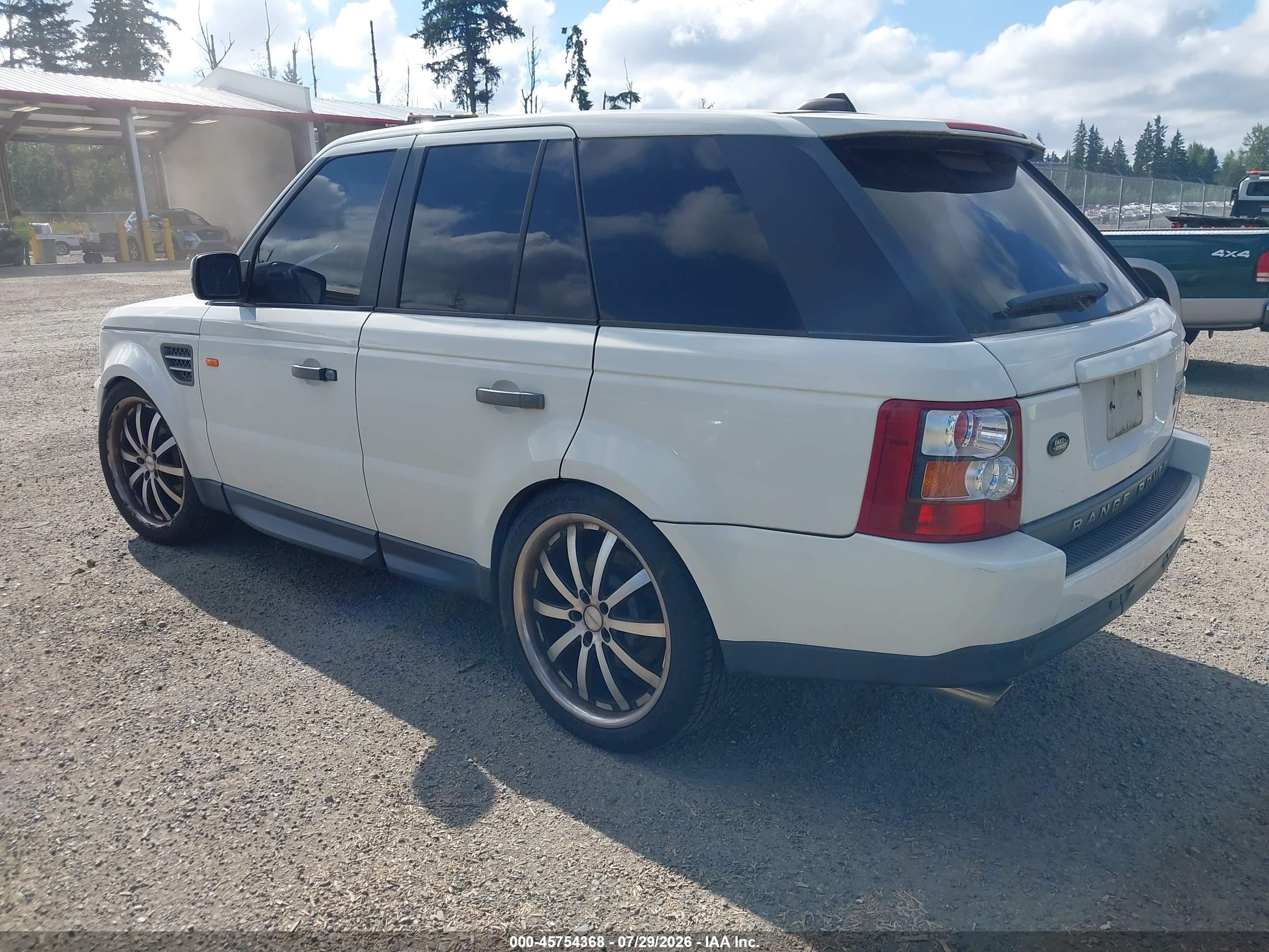 2007 Land Rover Range Rover Sport Supercharged Белый vin: SALSH23427A112968