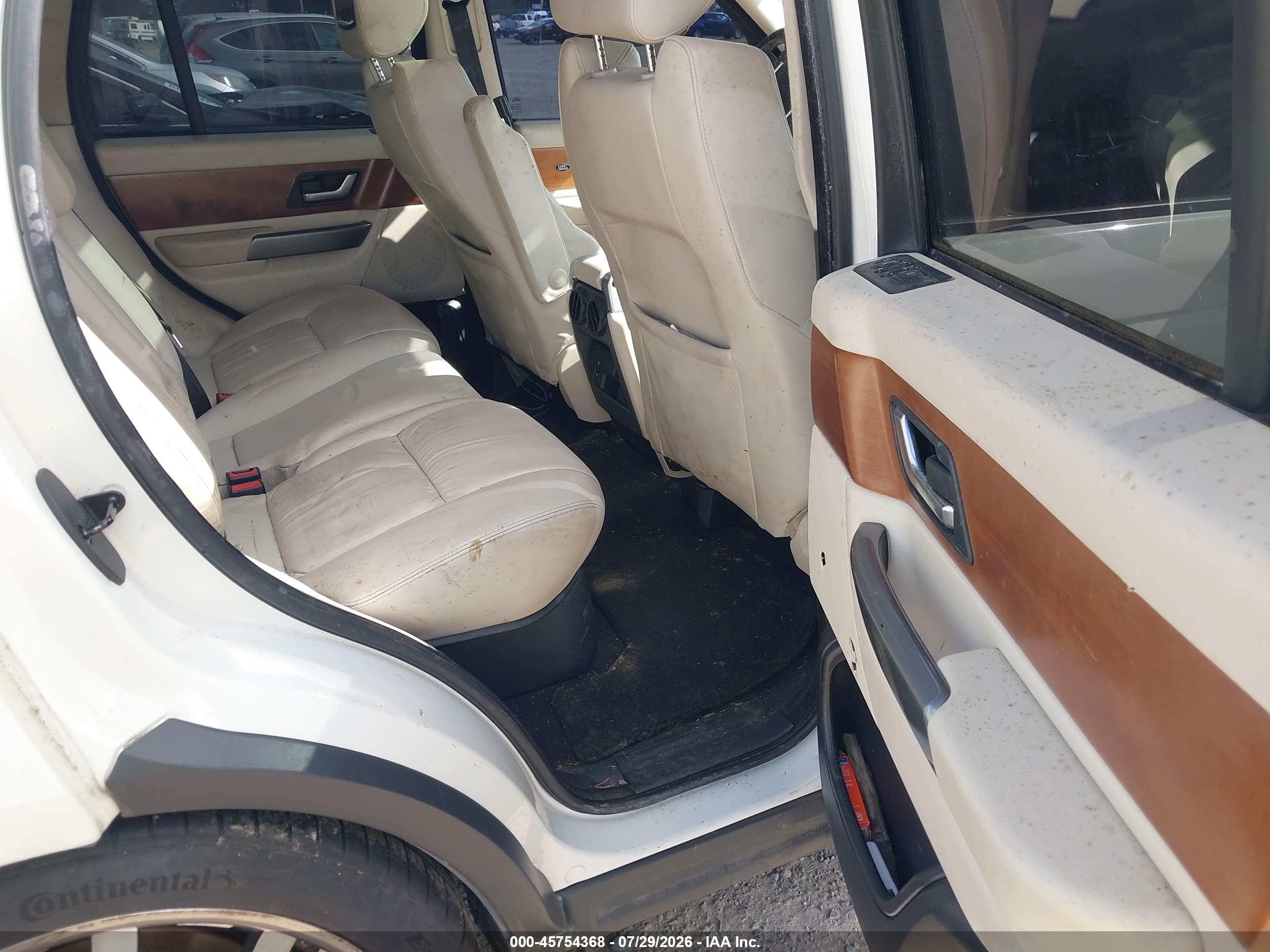 2007 Land Rover Range Rover Sport Supercharged Белый vin: SALSH23427A112968
