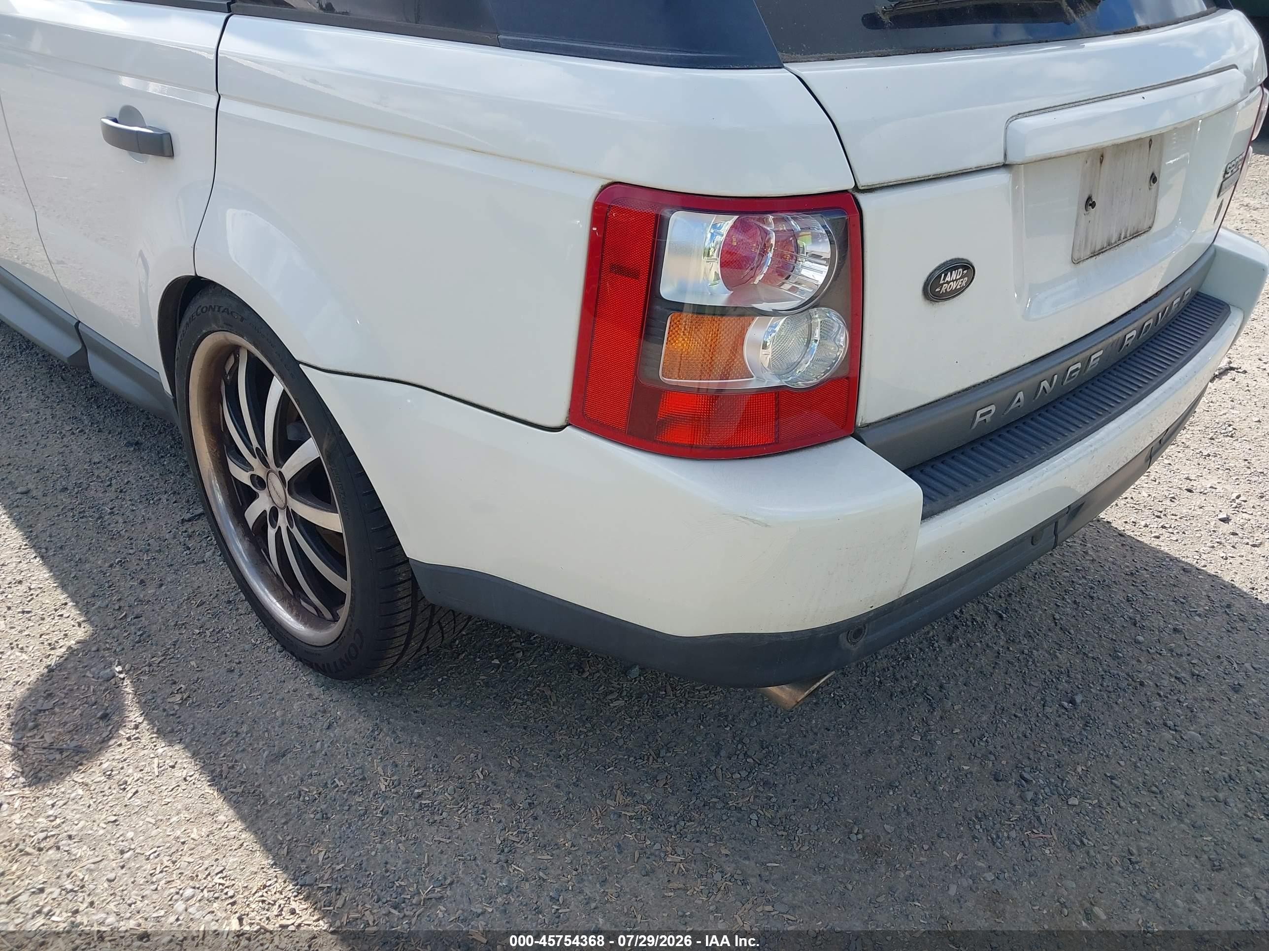 2007 Land Rover Range Rover Sport Supercharged Белый vin: SALSH23427A112968