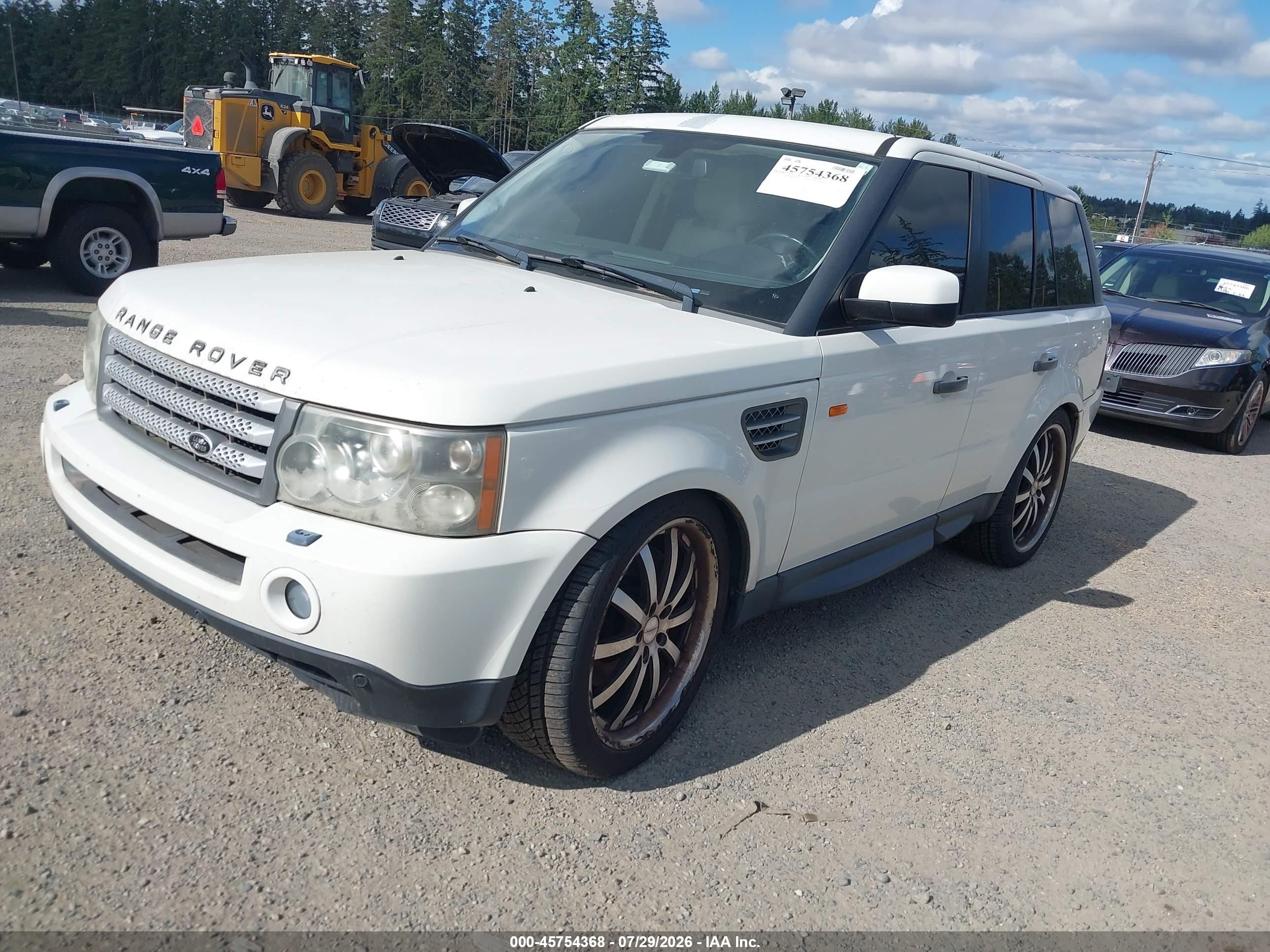 2007 Land Rover Range Rover Sport Supercharged Белый vin: SALSH23427A112968