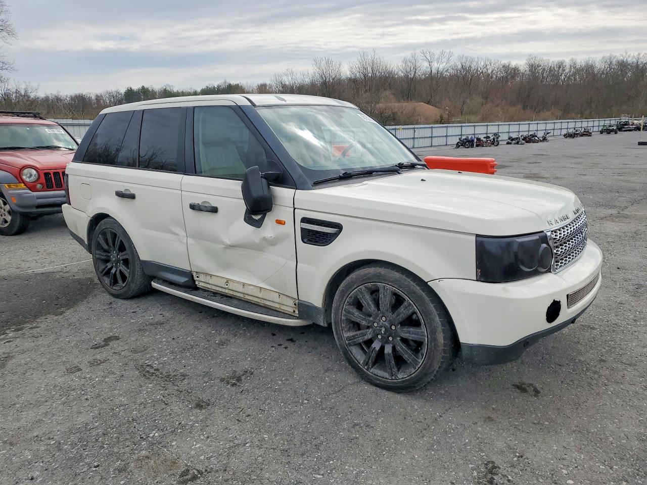 2007 Land Rover Range Rover Sport Supercharged White vin: SALSH23427A999455