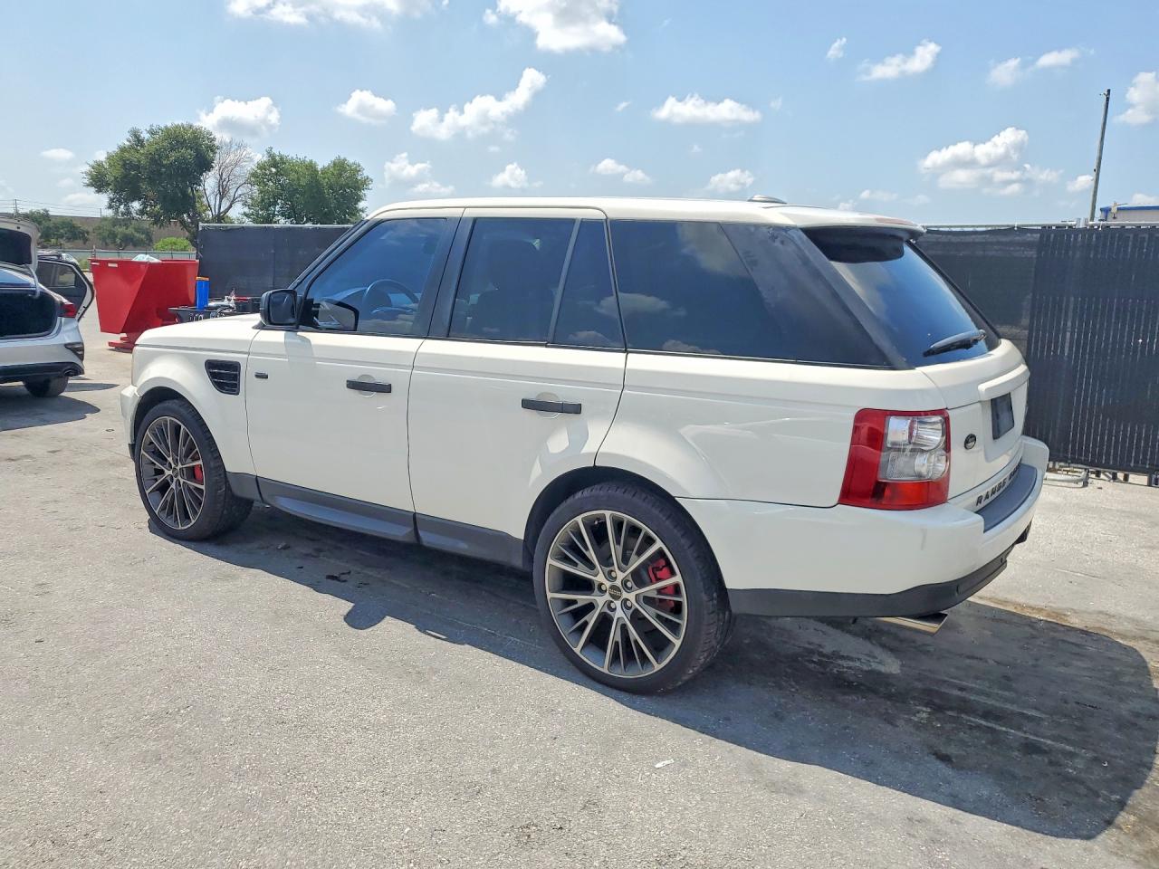 2009 Land Rover Range Rover Sport Supercharged White vin: SALSH23429A195675