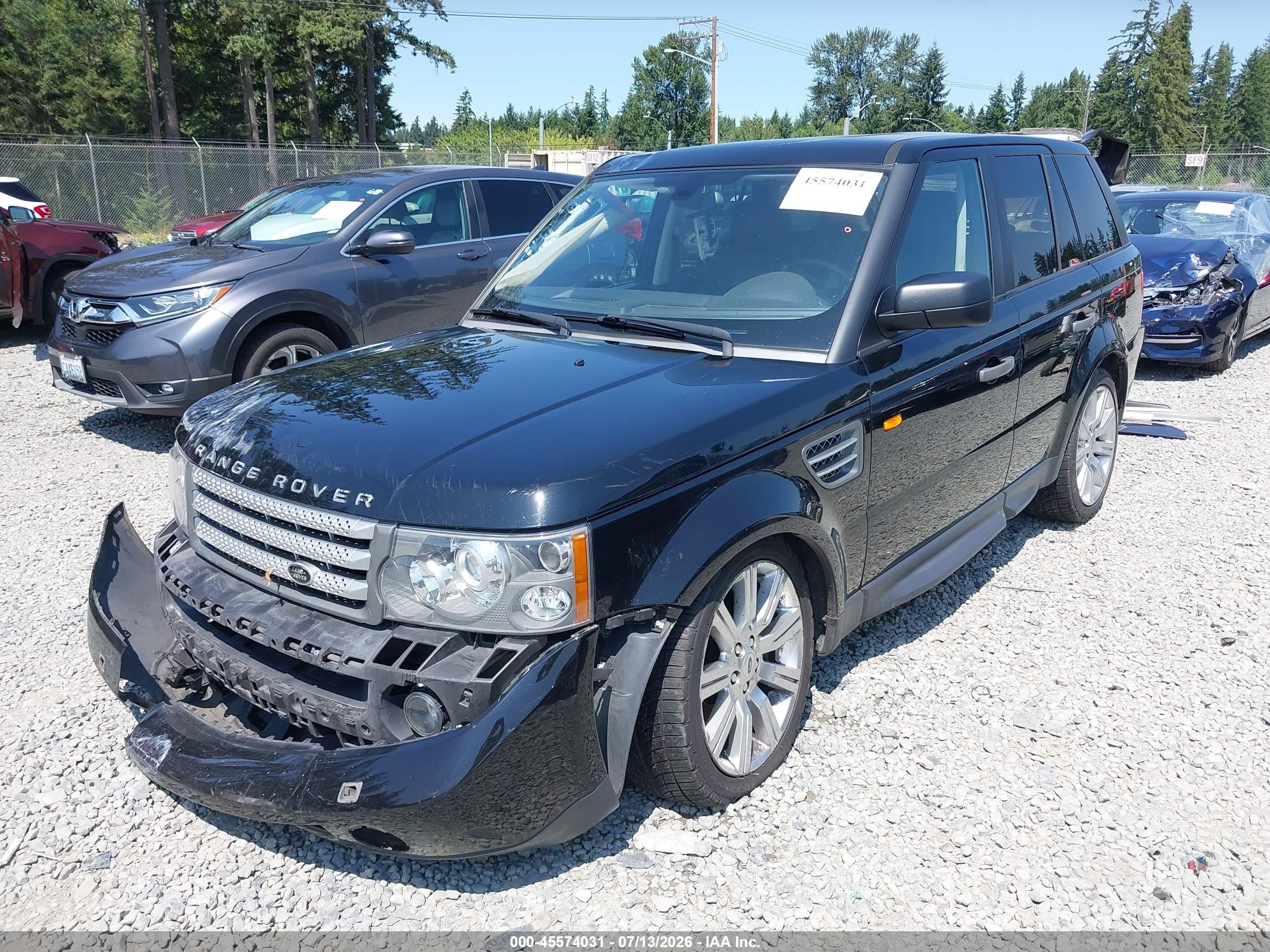 2008 Land Rover Range Rover Sport Supercharged Black vin: SALSH23448A162174