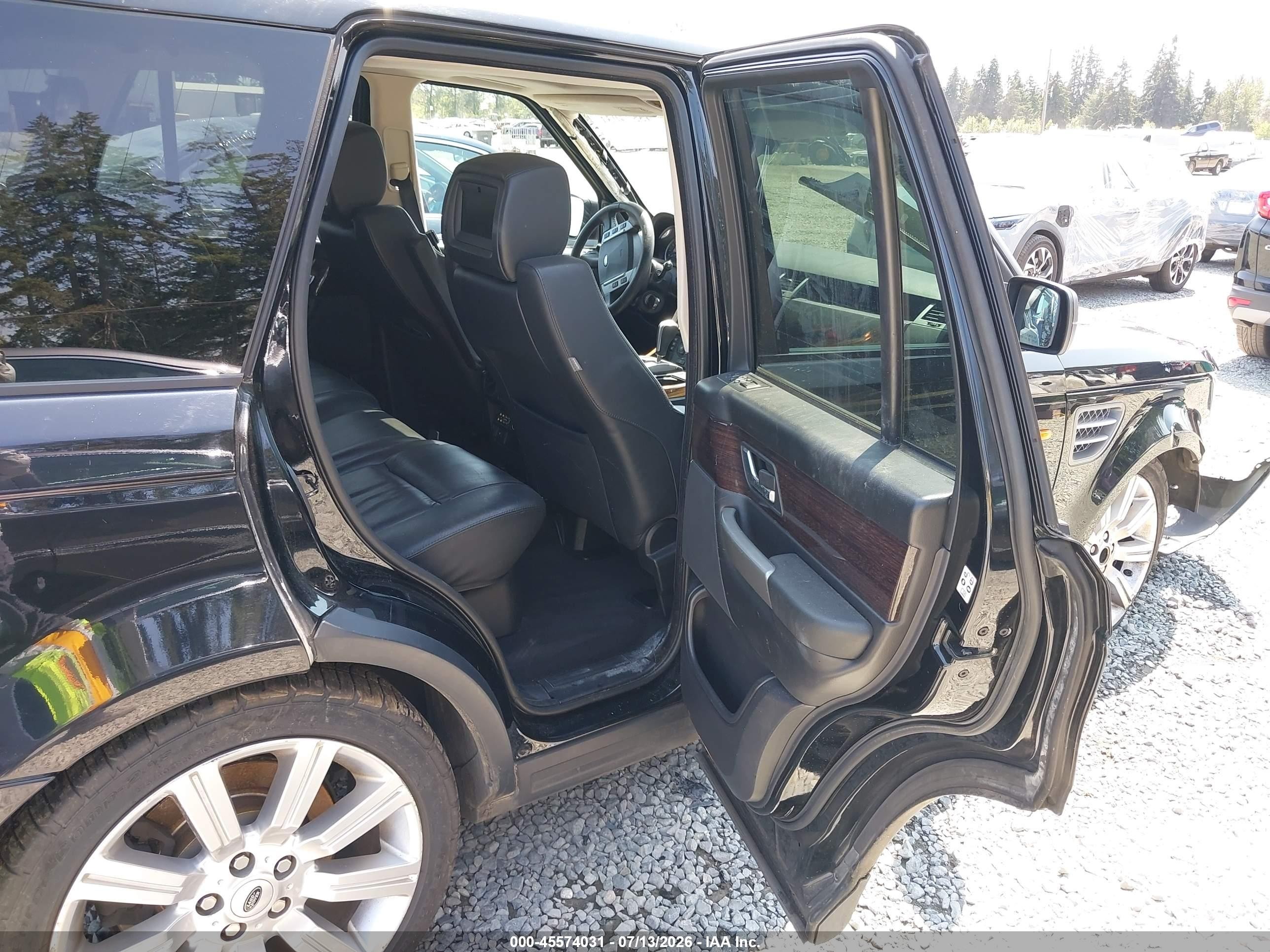 2008 Land Rover Range Rover Sport Supercharged Black vin: SALSH23448A162174