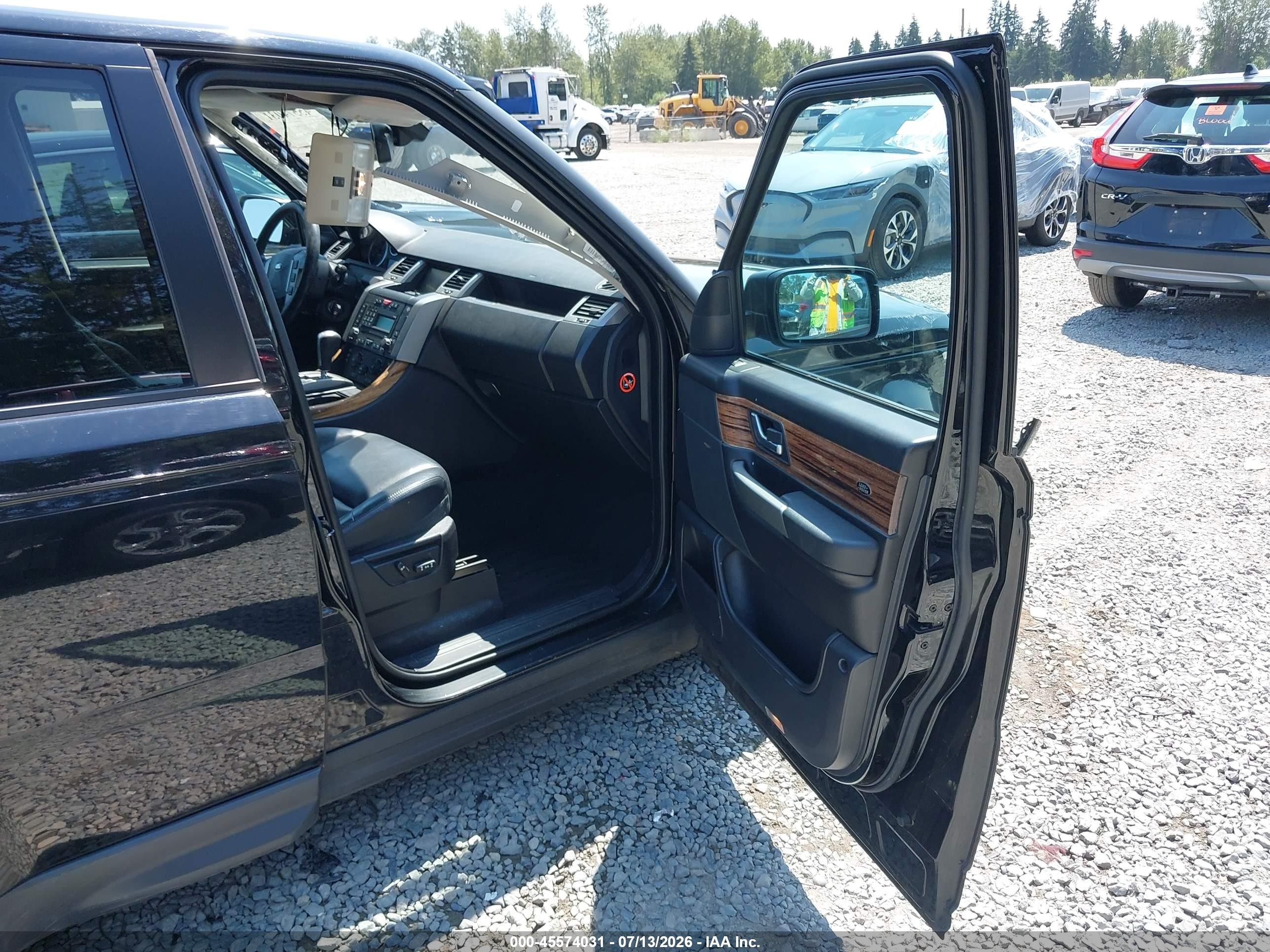 2008 Land Rover Range Rover Sport Supercharged Black vin: SALSH23448A162174
