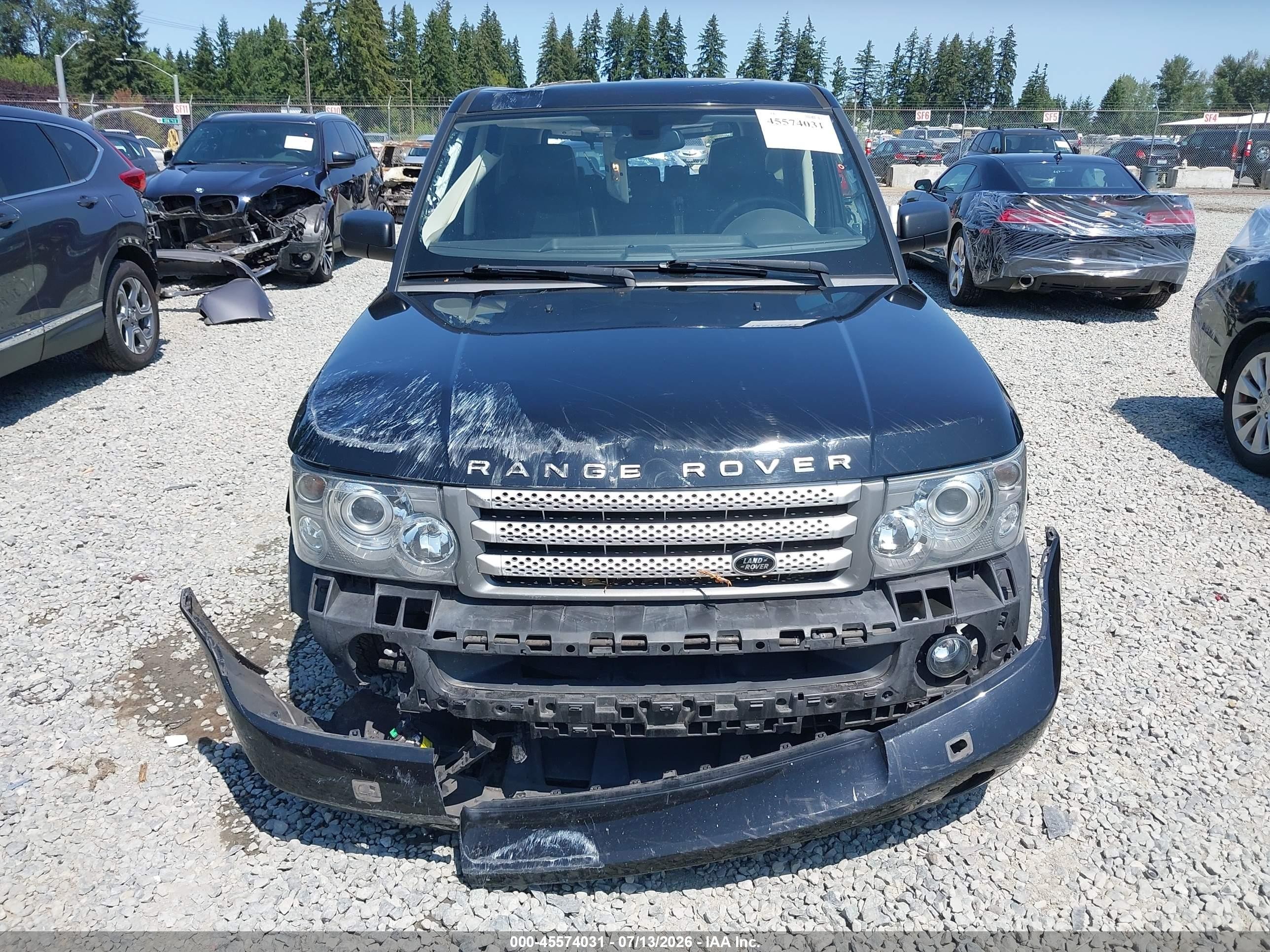 2008 Land Rover Range Rover Sport Supercharged Black vin: SALSH23448A162174