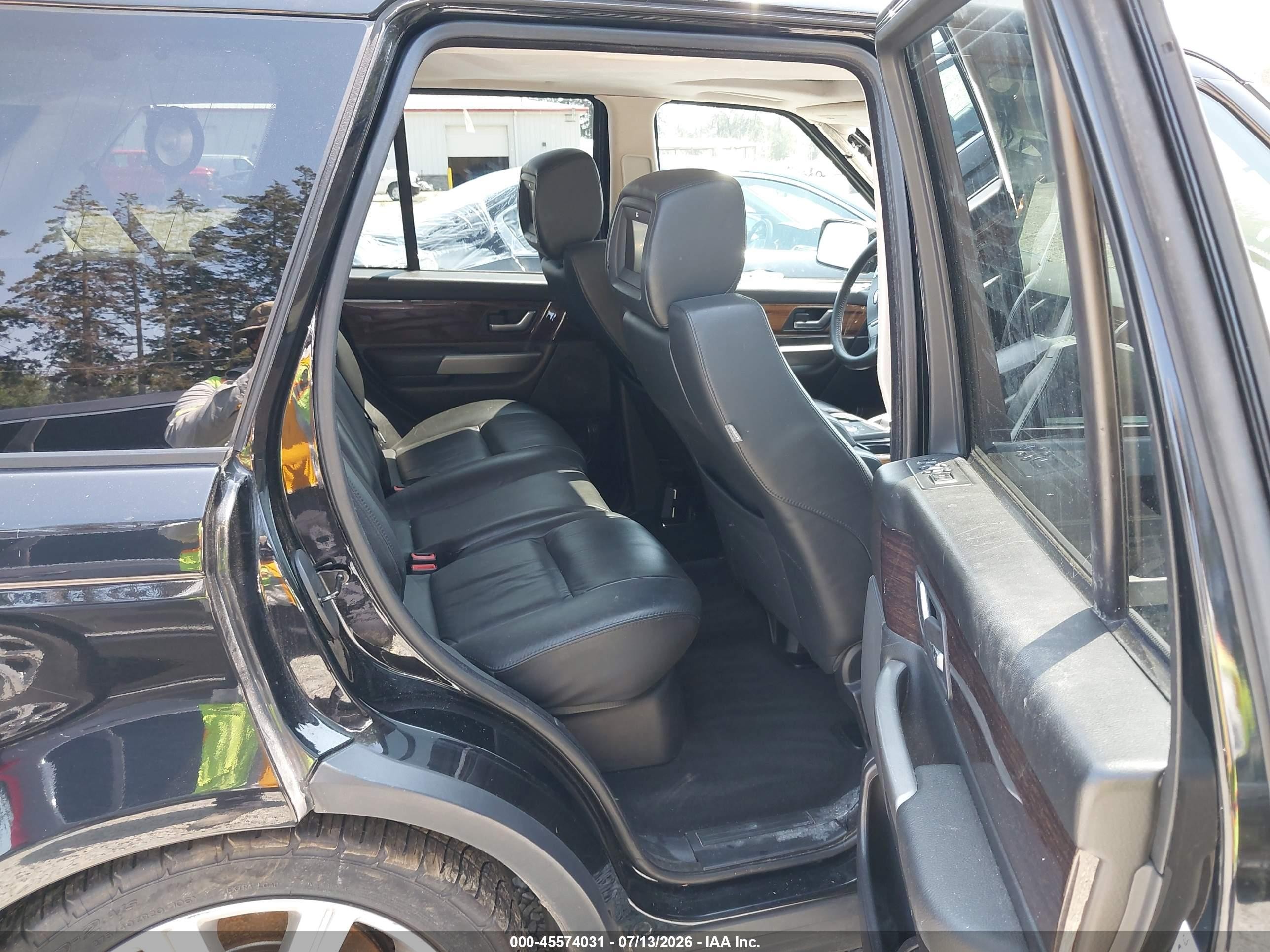 2008 Land Rover Range Rover Sport Supercharged Black vin: SALSH23448A162174