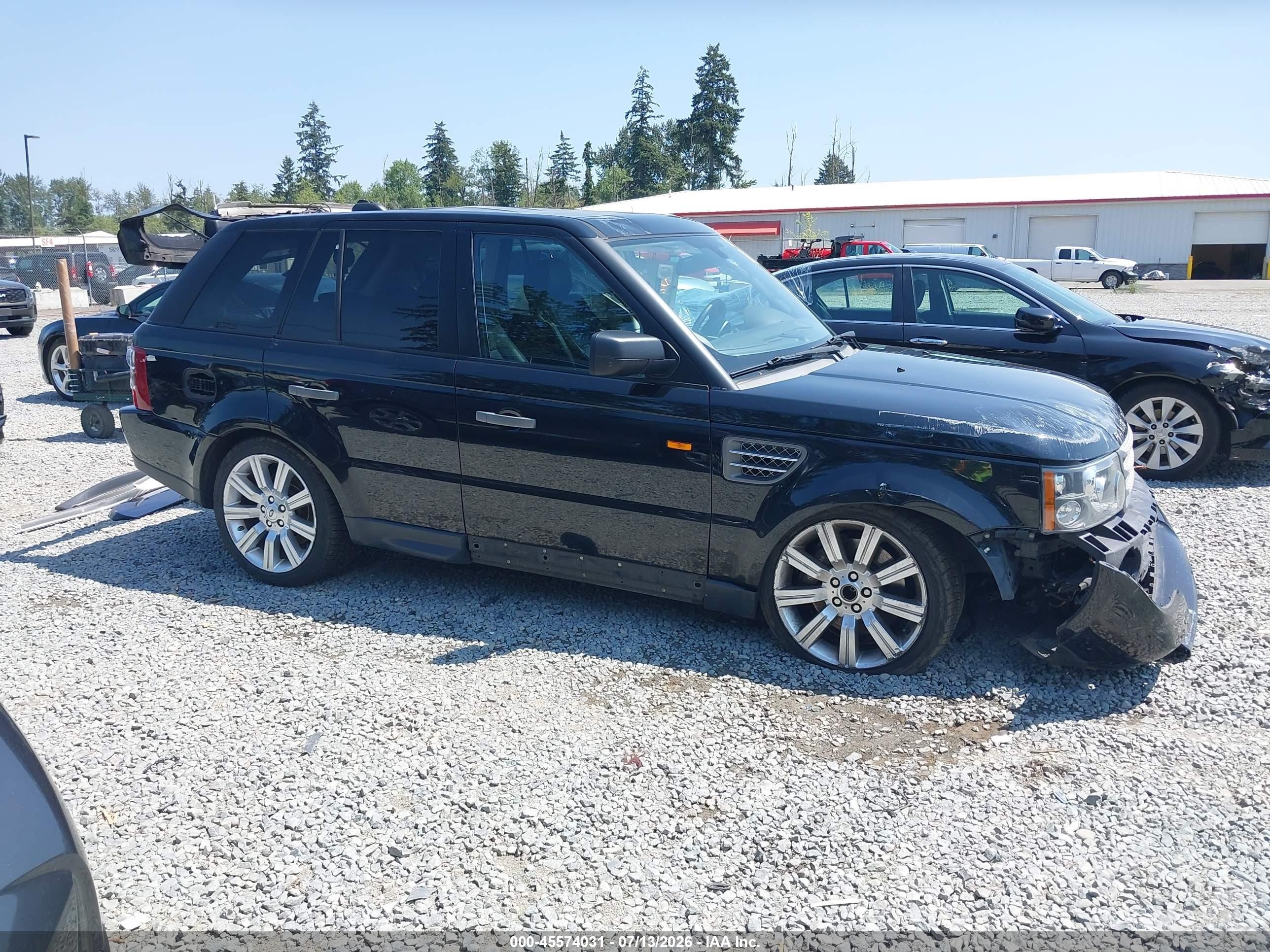 2008 Land Rover Range Rover Sport Supercharged Black vin: SALSH23448A162174