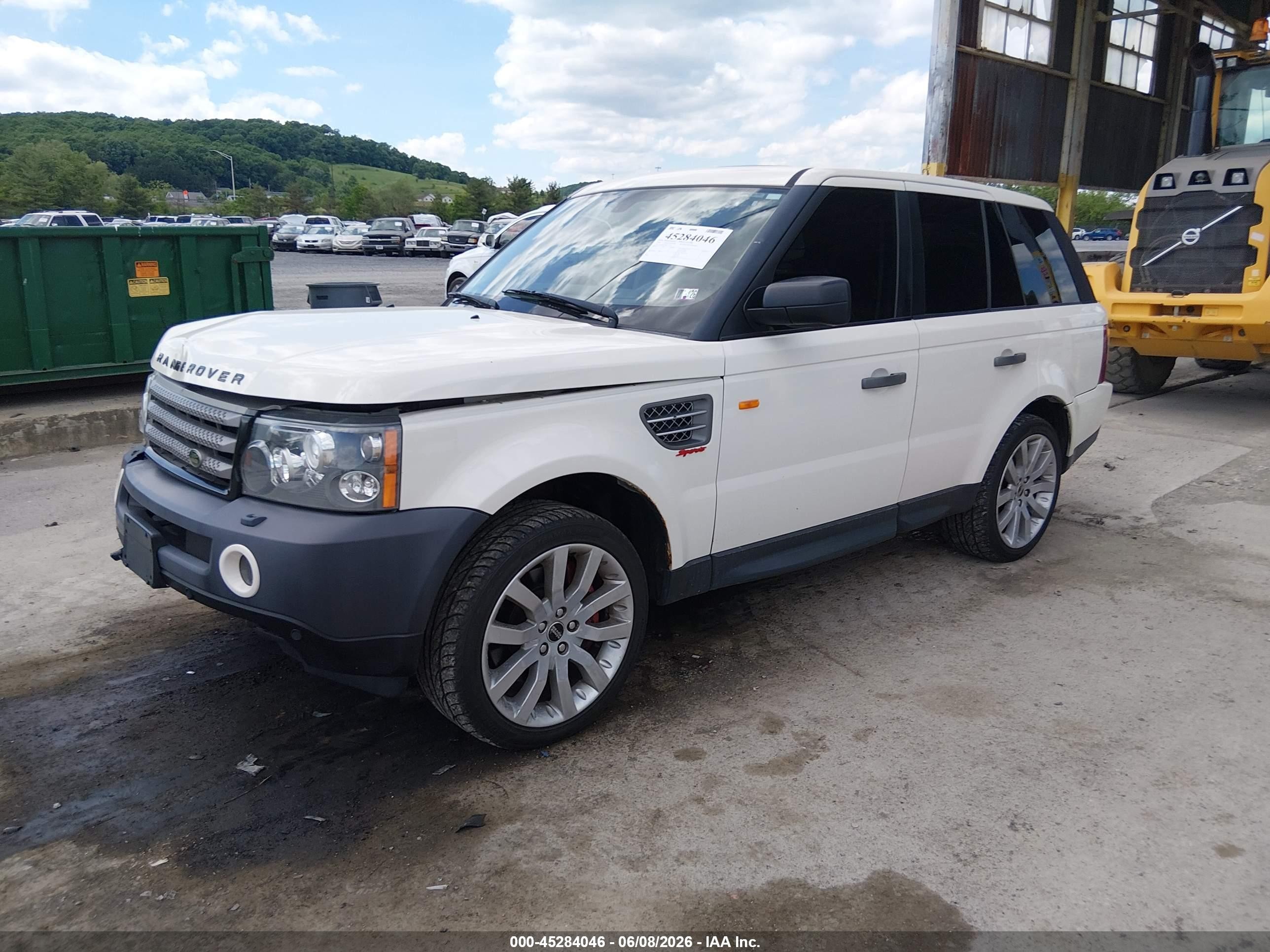 2008 Land Rover Range Rover Sport Supercharged White vin: SALSH23448A173143