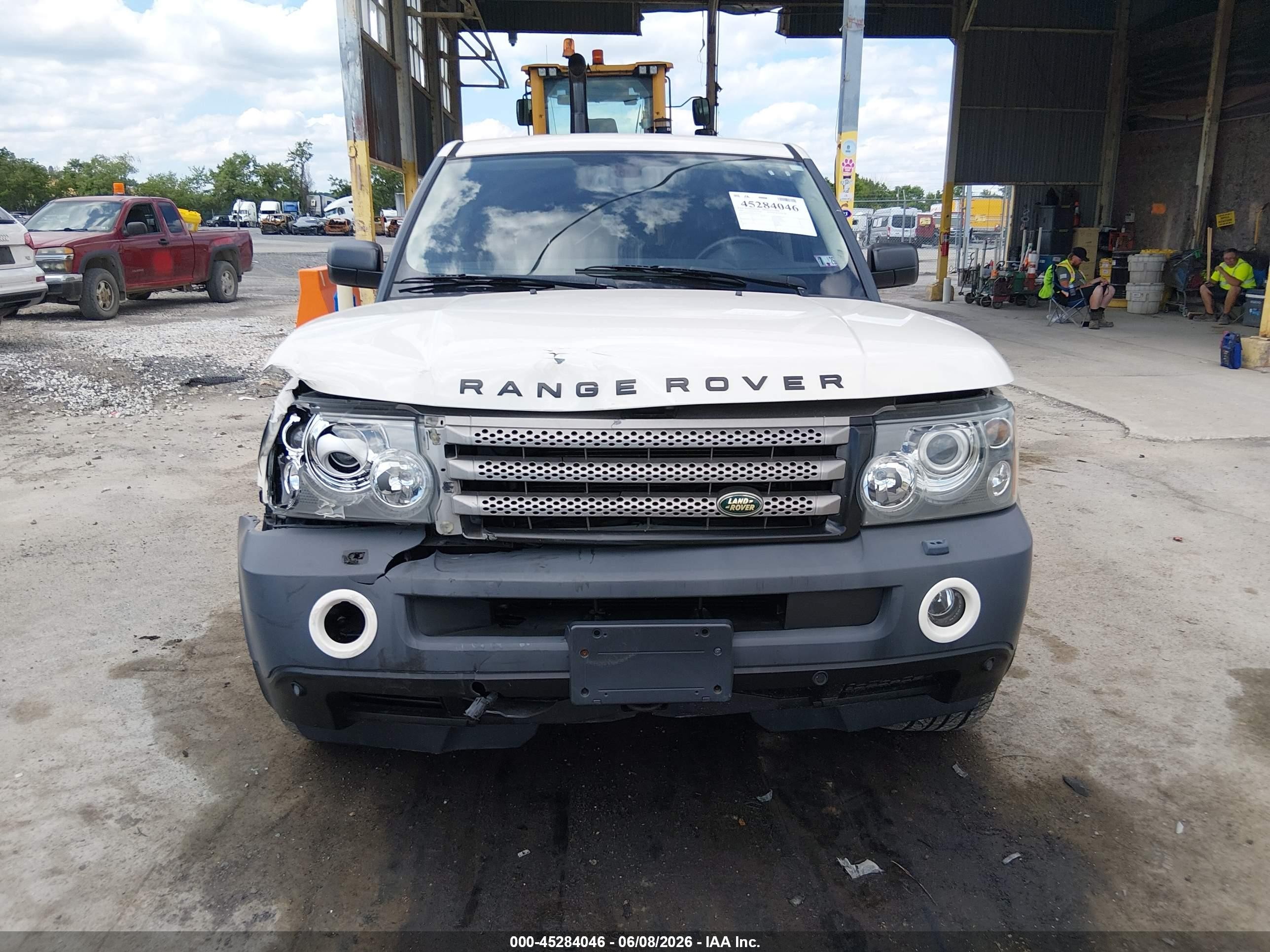 2008 Land Rover Range Rover Sport Supercharged White vin: SALSH23448A173143